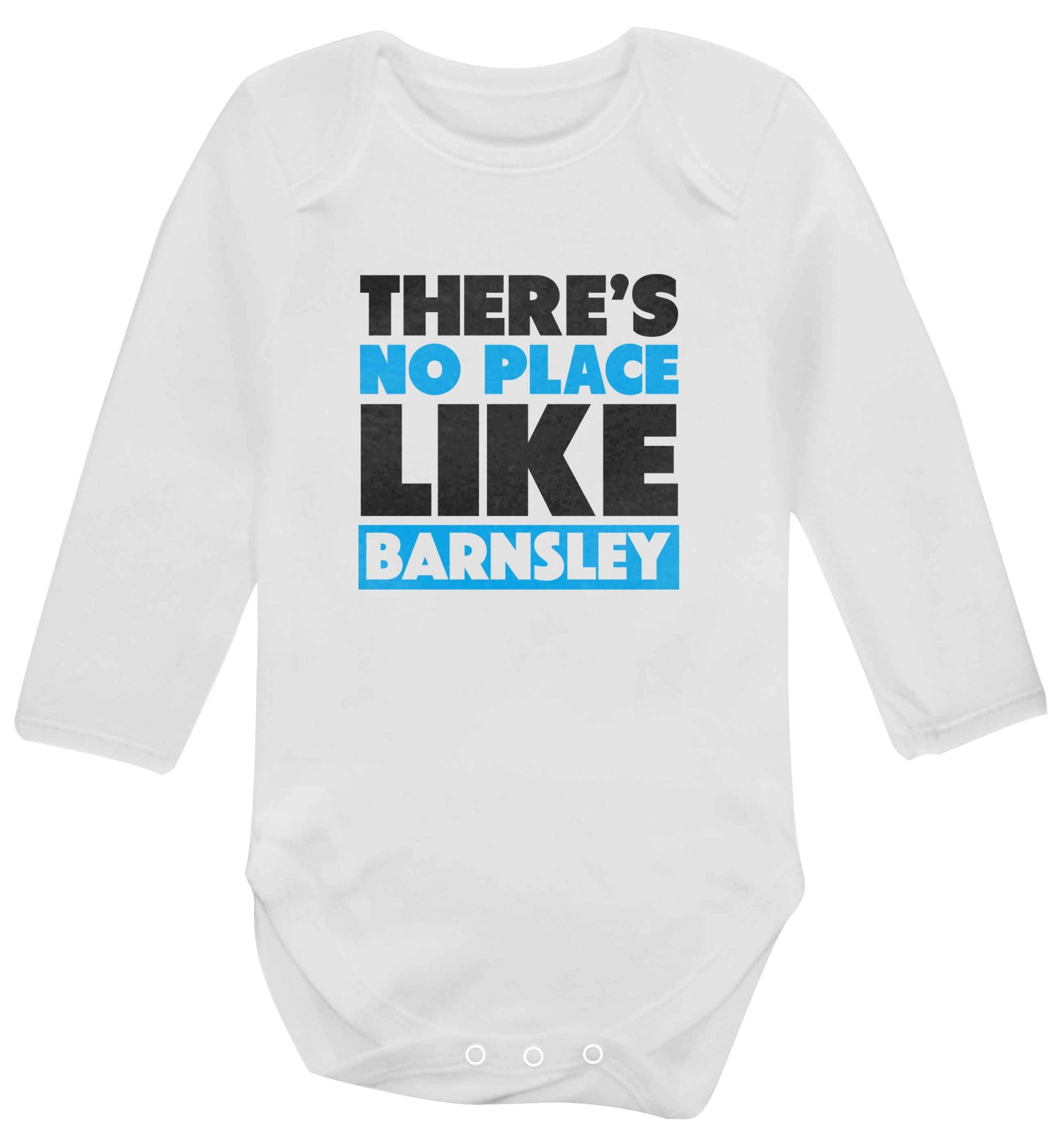 There's No Place Like Barnsley baby vest long sleeved white 6-12 months