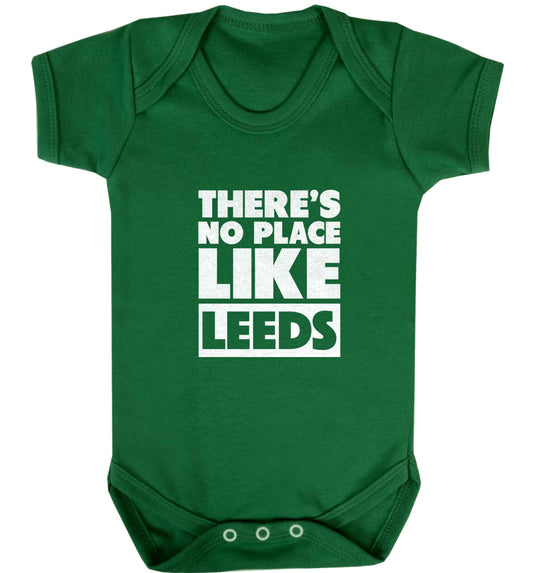 There's no place like Leeds baby vest green 18-24 months