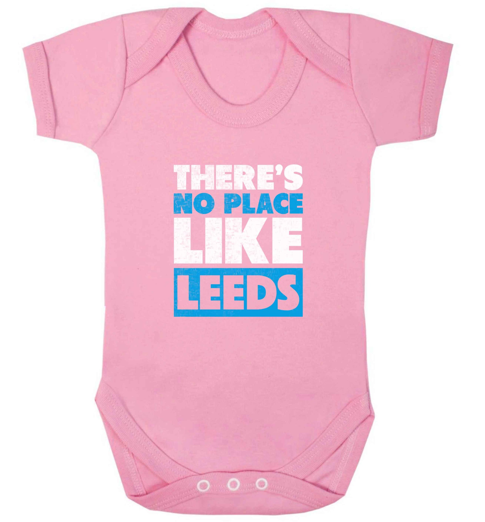 There's no place like Leeds baby vest pale pink 18-24 months