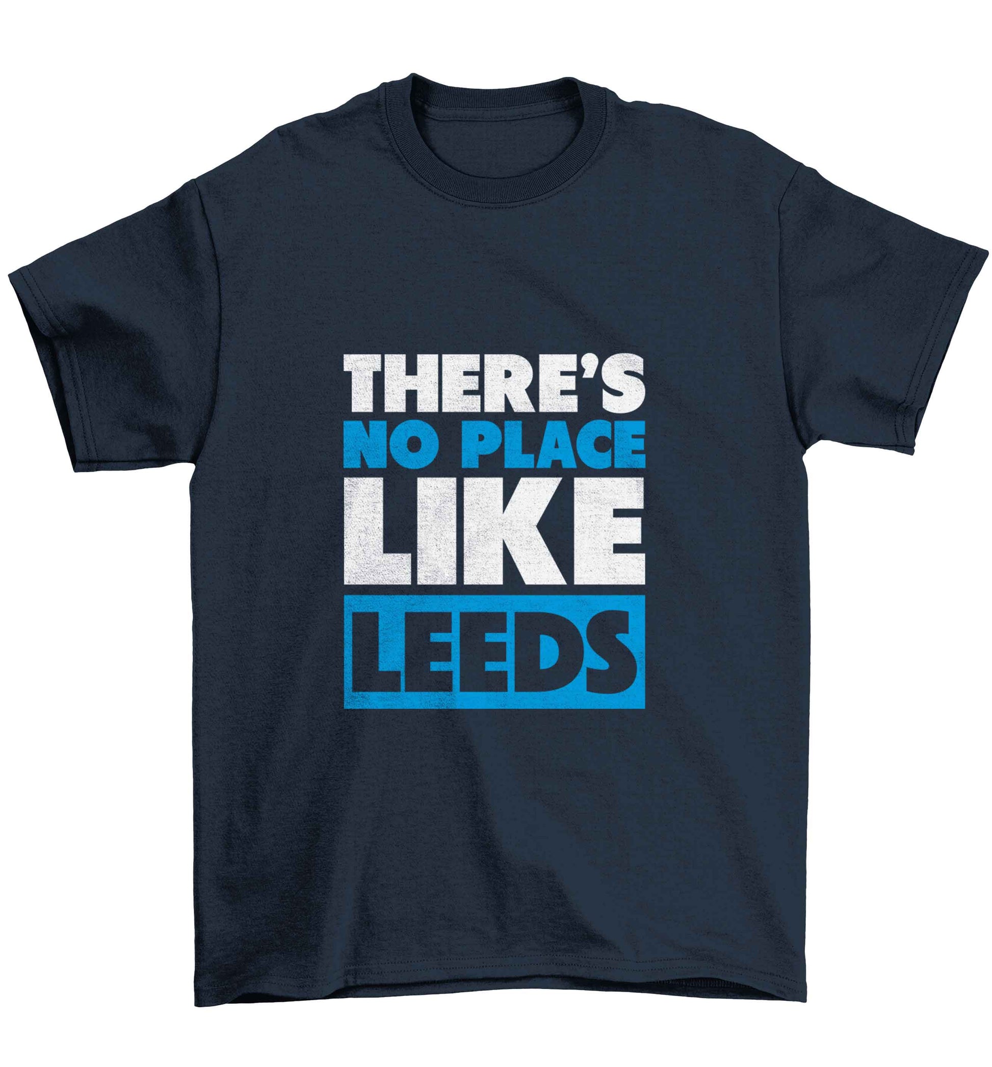 There's no place like Leeds Children's navy Tshirt 12-13 Years