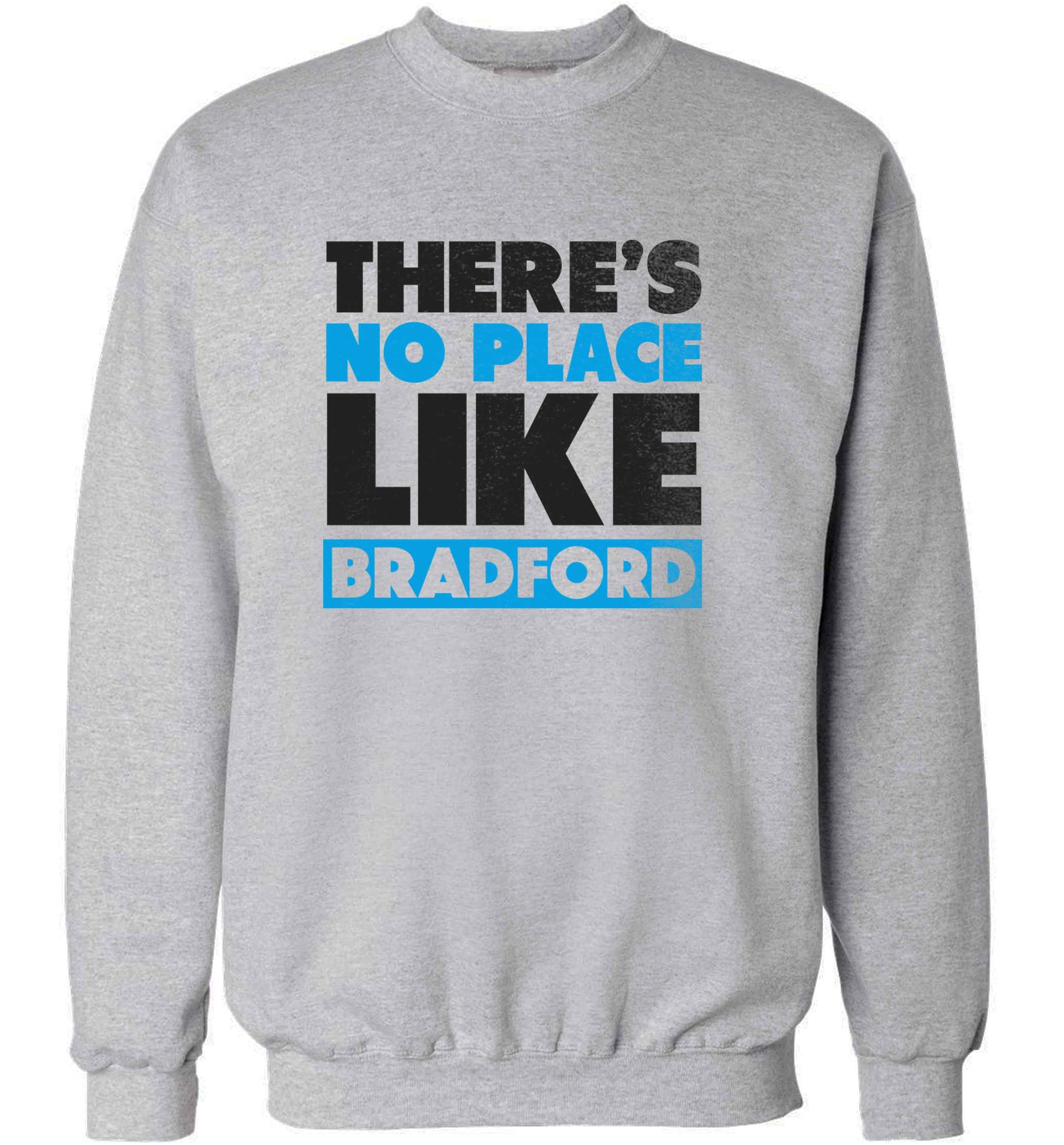 There's no place like Bradford adult's unisex grey sweater 2XL
