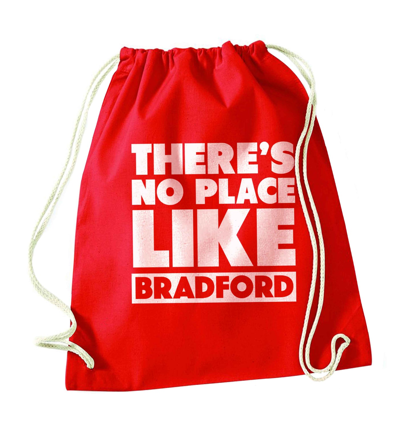 There's no place like Bradford red drawstring bag 