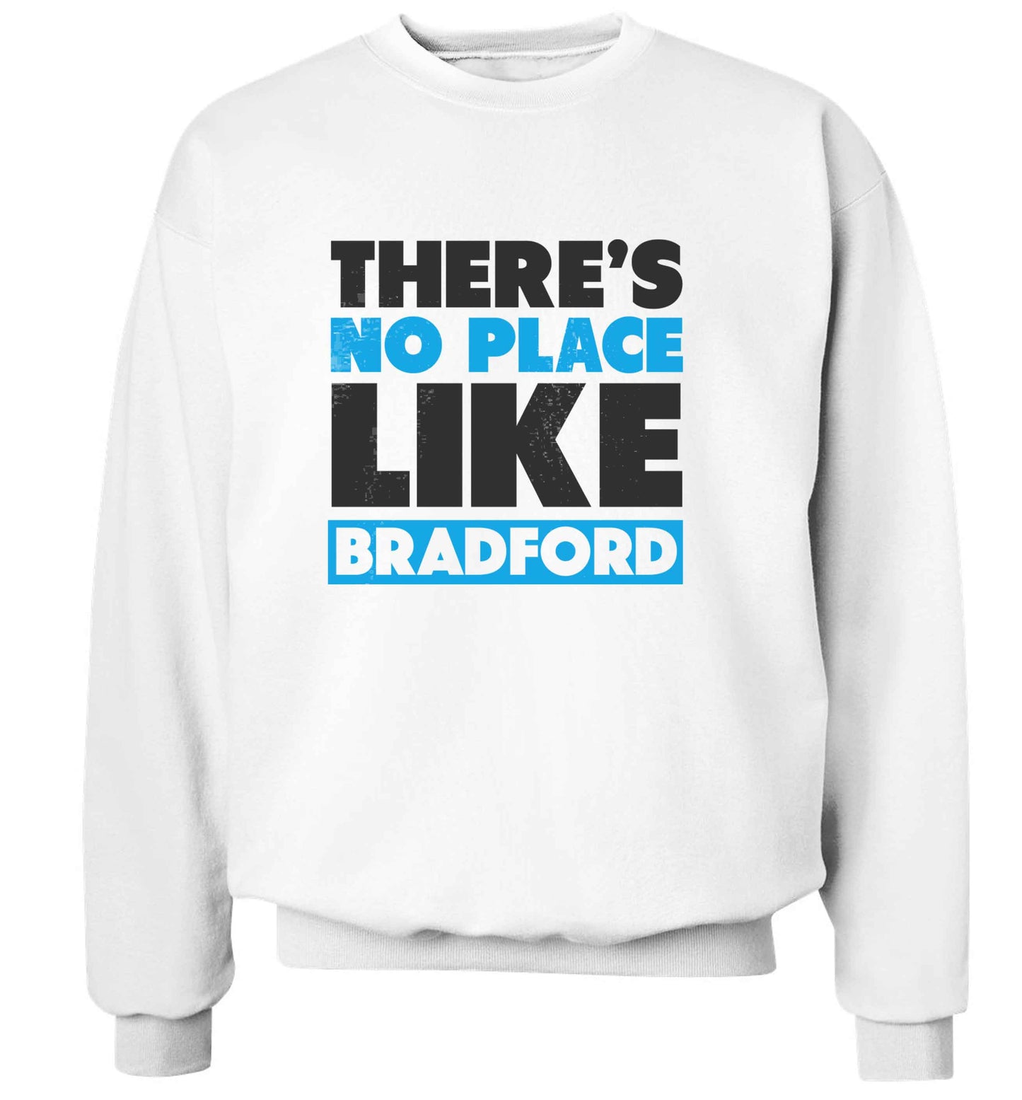 There's no place like Bradford adult's unisex white sweater 2XL