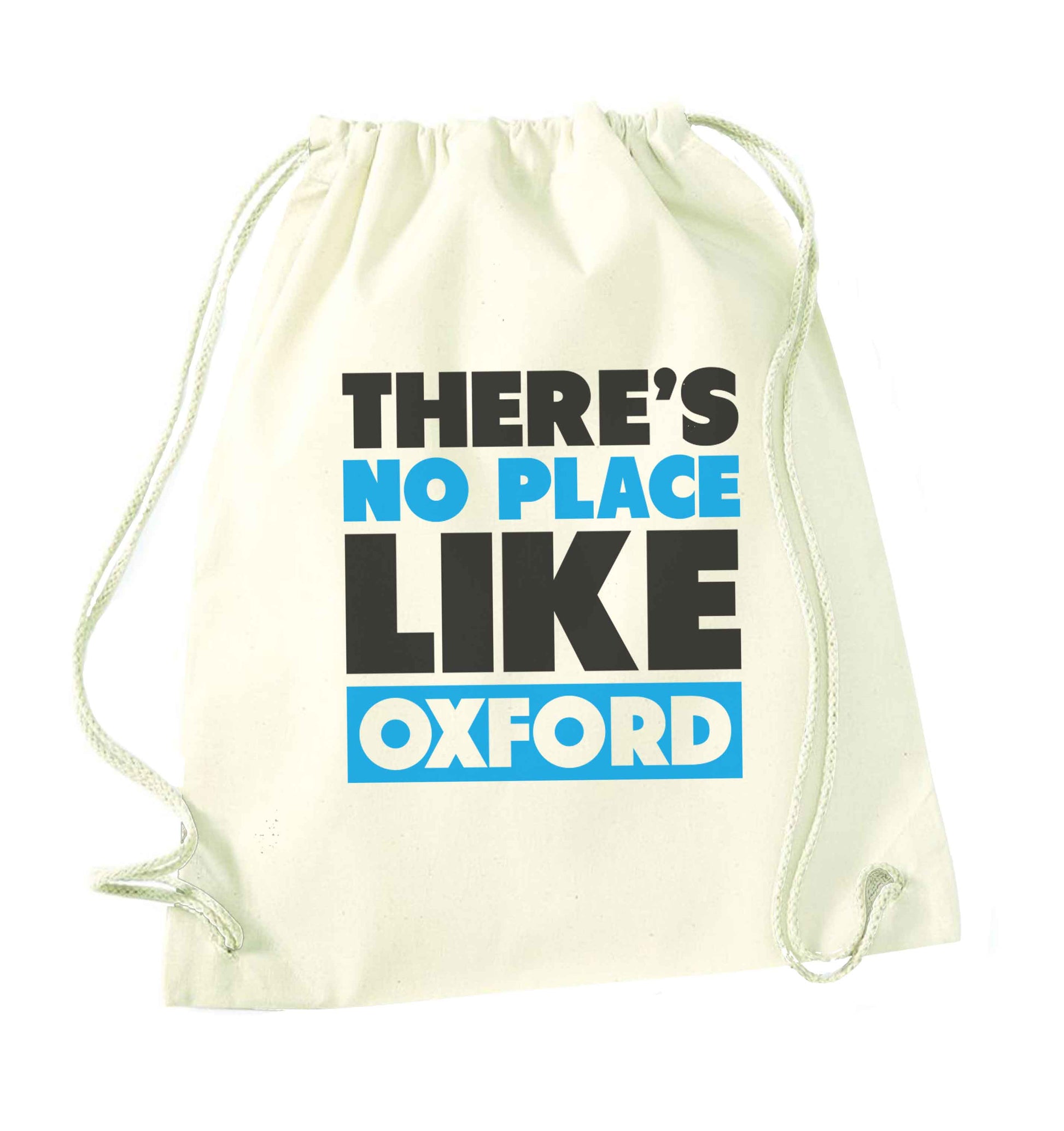 There's no place like Oxford natural drawstring bag