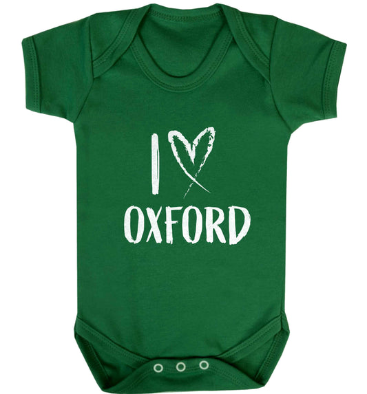 I love Oxford baby vest green 18-24 months