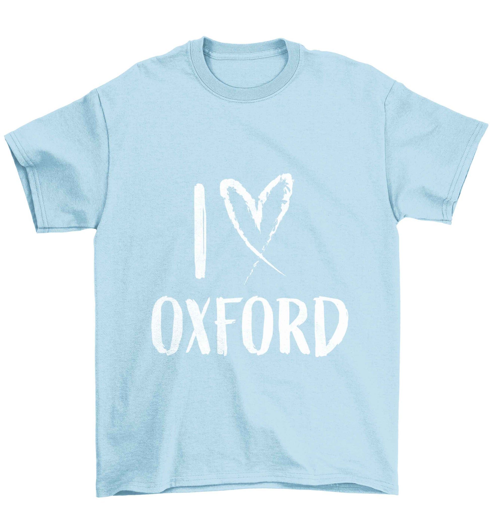 I love Oxford Children's light blue Tshirt 12-13 Years