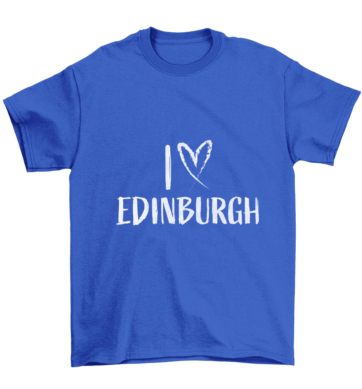 I love Edinburgh Children's blue Tshirt 12-13 Years