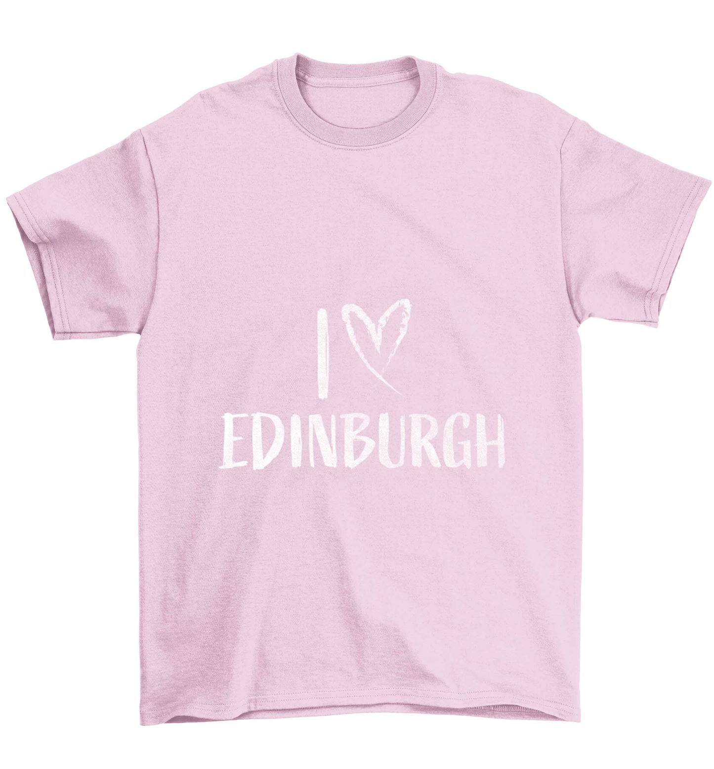 I love Edinburgh Children's light pink Tshirt 12-13 Years