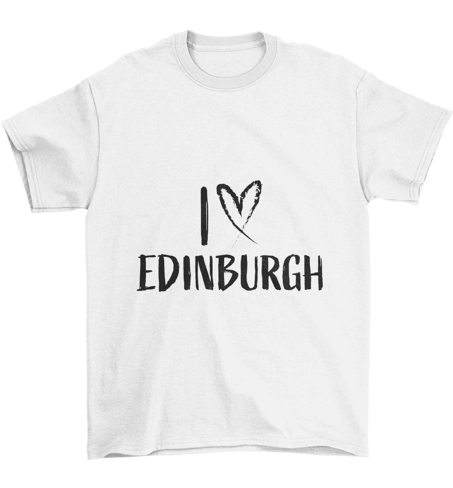 I love Edinburgh Children's white Tshirt 12-13 Years