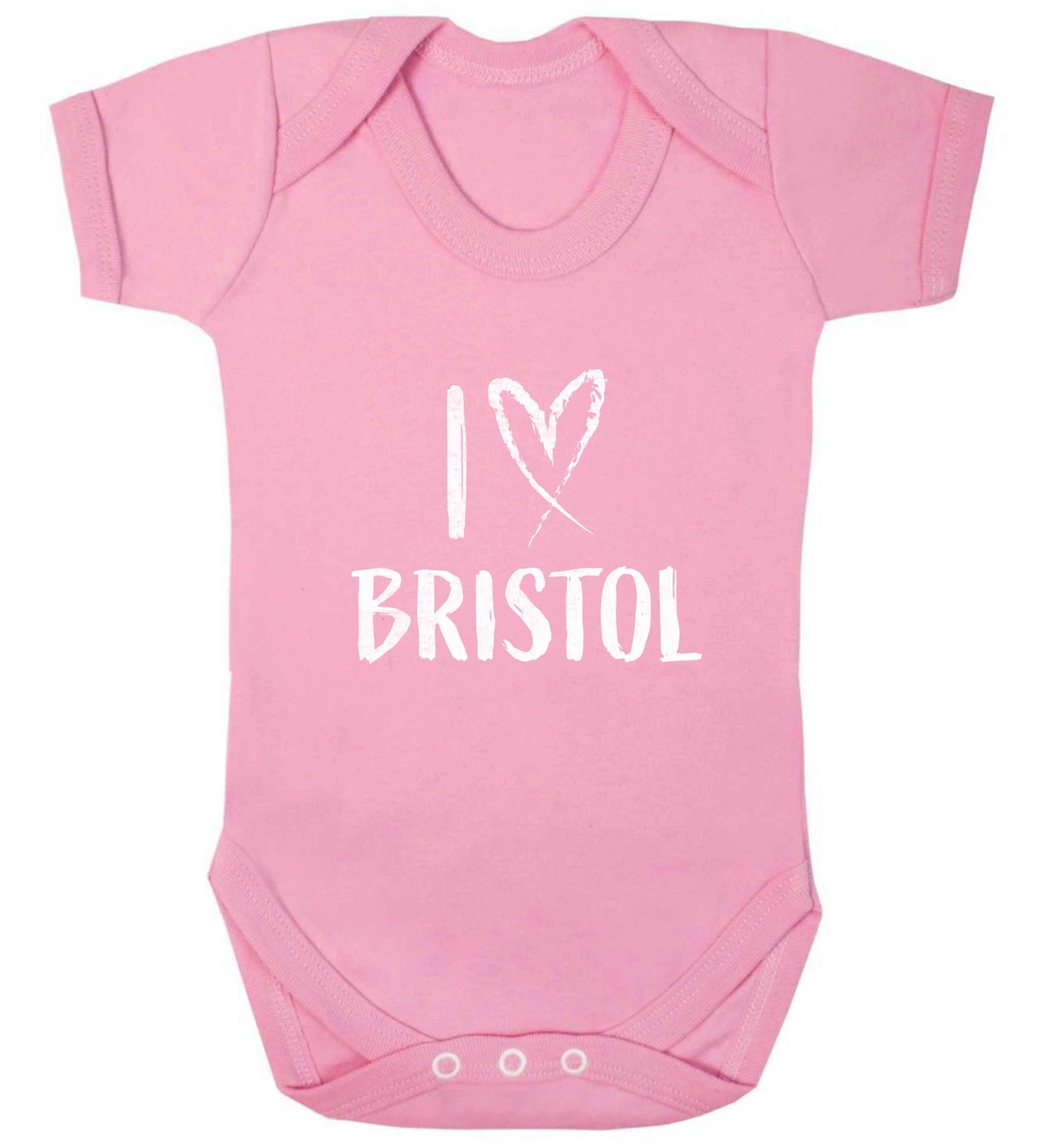 I love Bristol baby vest pale pink 18-24 months