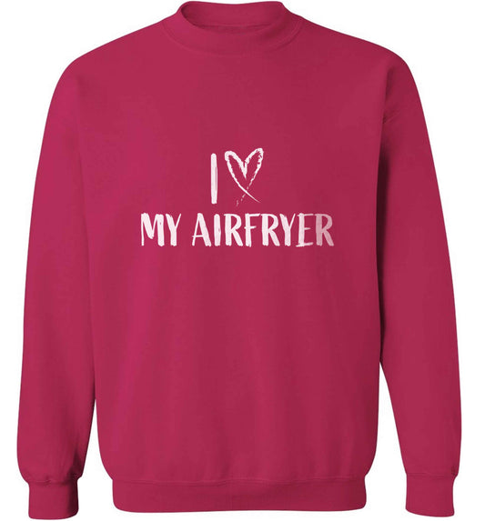 I love my airfryeradult's unisex pink sweater 2XL
