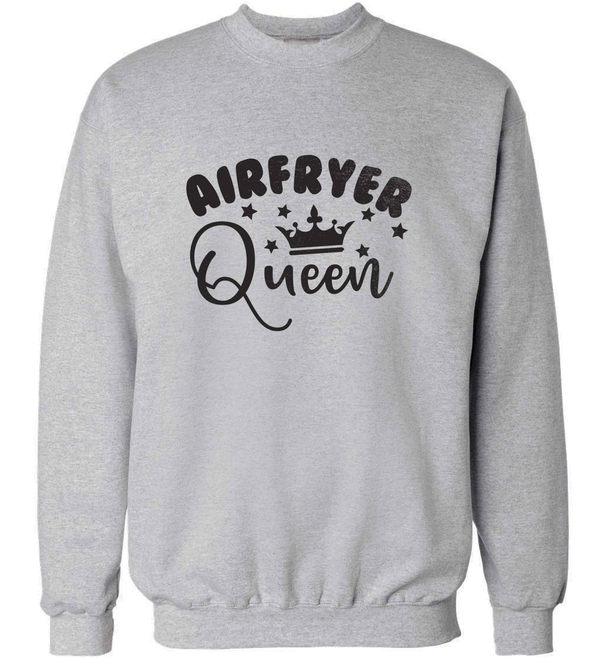 Airfryer queenadult's unisex grey sweater 2XL