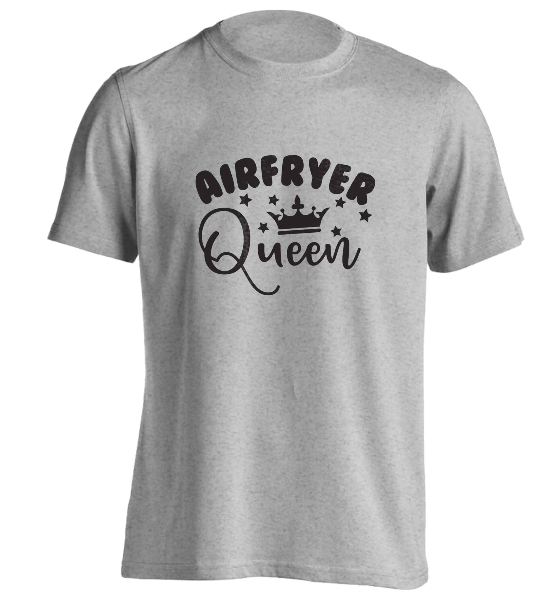 Airfryer queenadults unisex grey Tshirt 2XL
