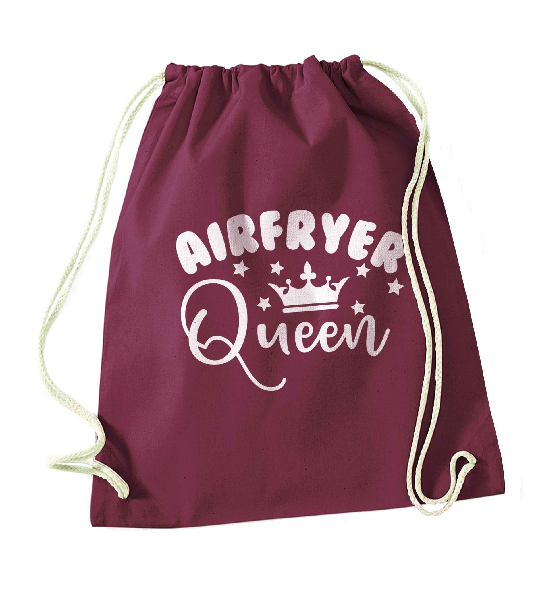 Airfryer queenmaroon drawstring bag