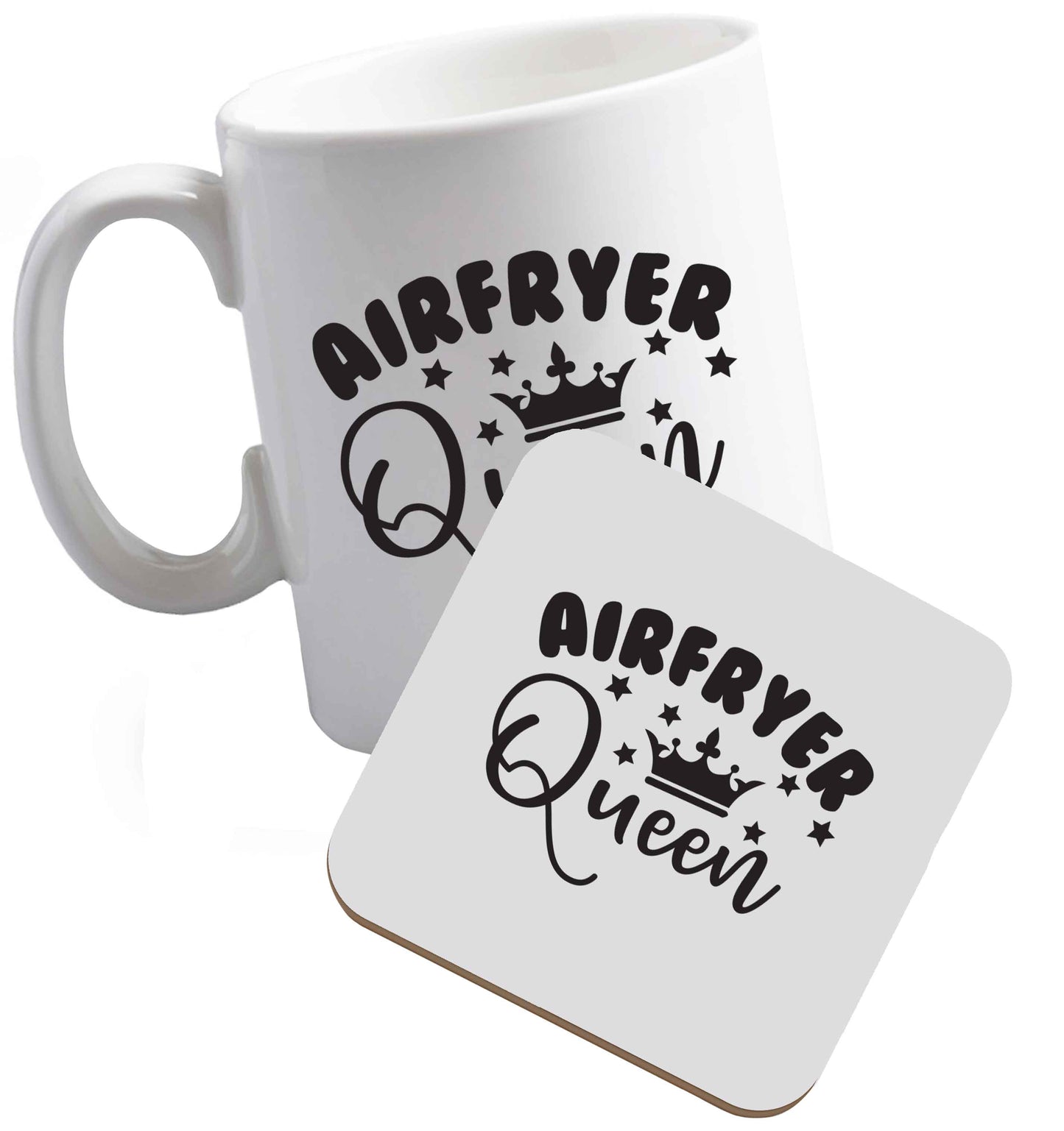 10 oz Tis The Season to Drink Whisky ceramic mug and coaster set right handed