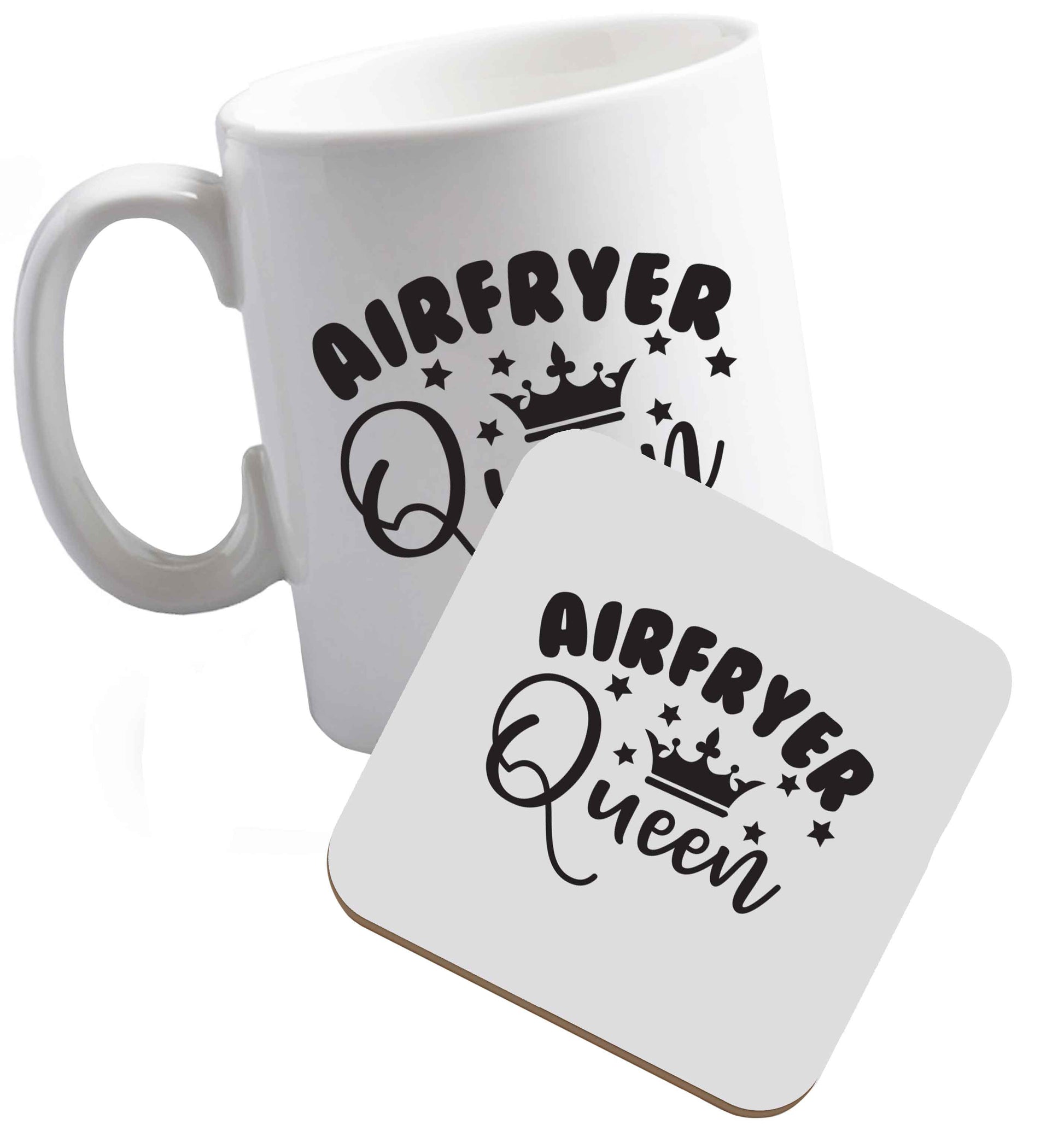 10 oz Tis The Season to Drink Whisky ceramic mug and coaster set right handed