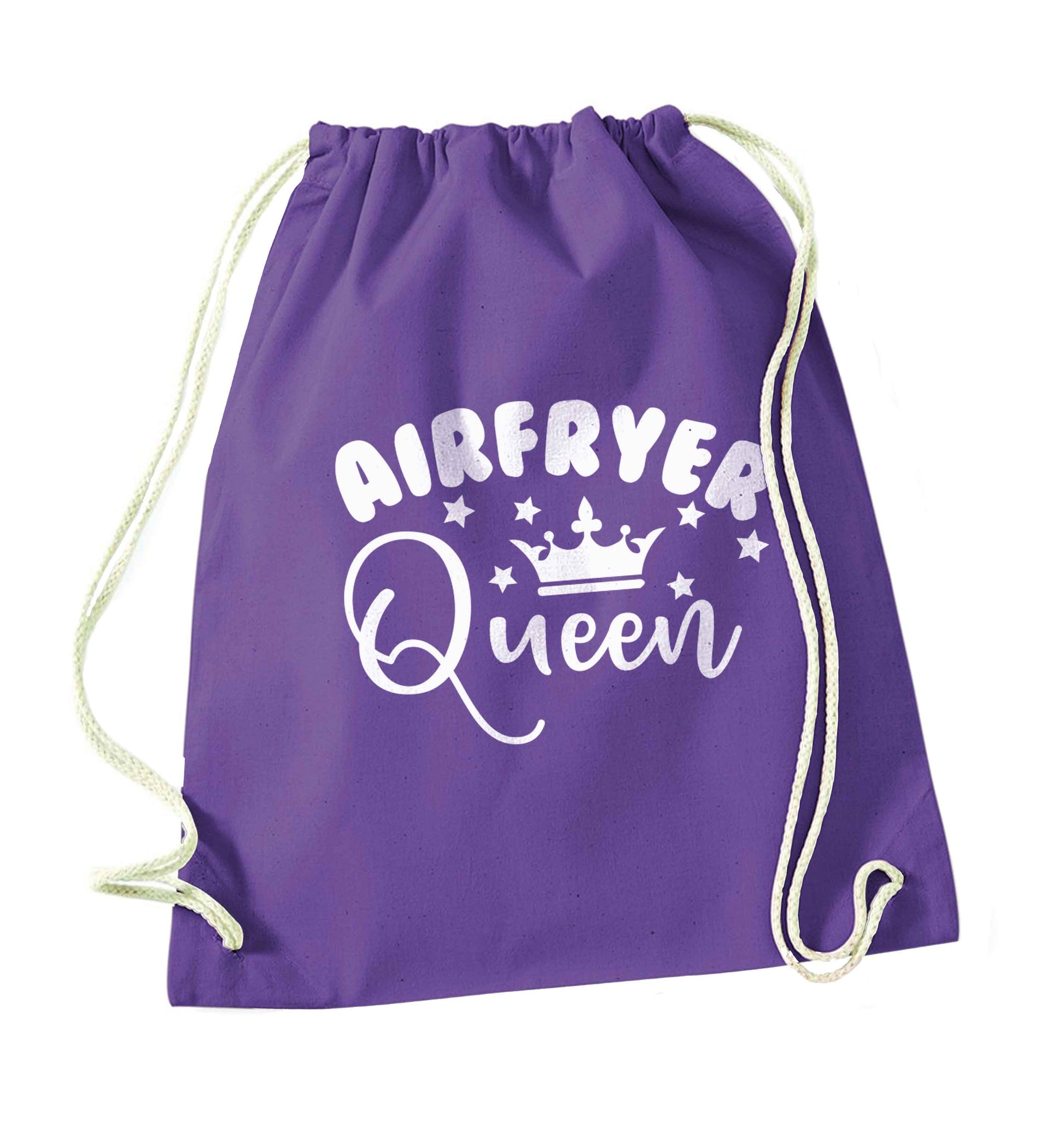Airfryer queenpurple drawstring bag