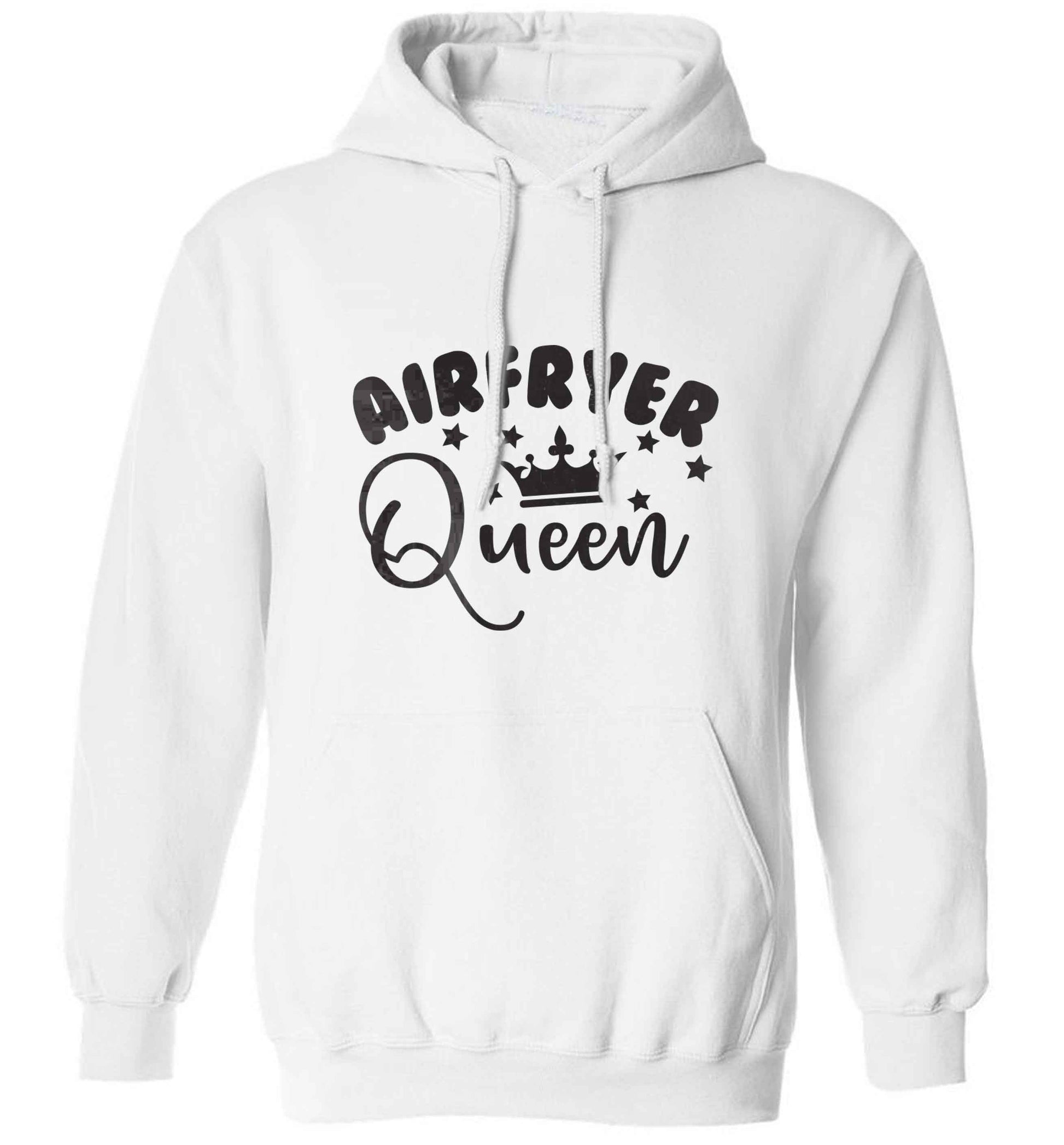 Airfryer queenadults unisex white hoodie 2XL