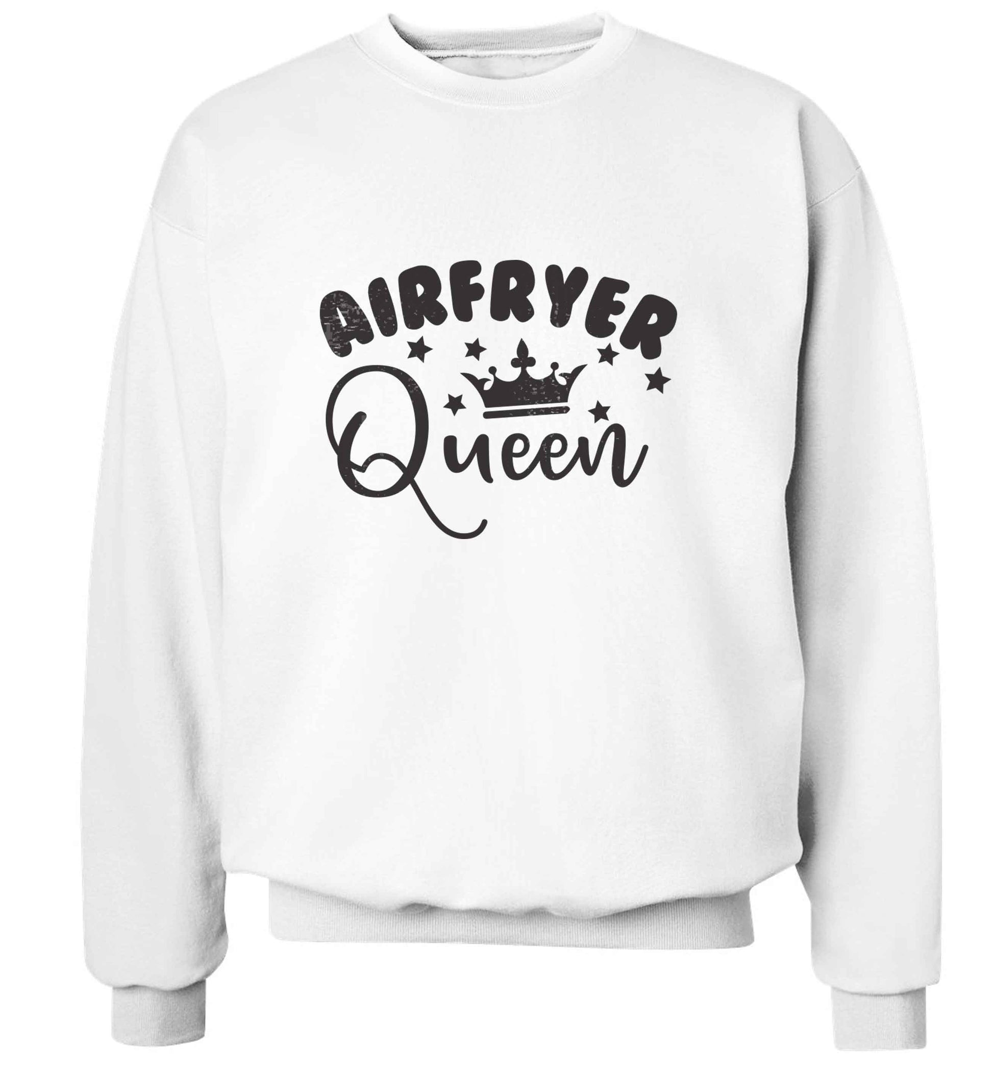 Airfryer queenadult's unisex white sweater 2XL