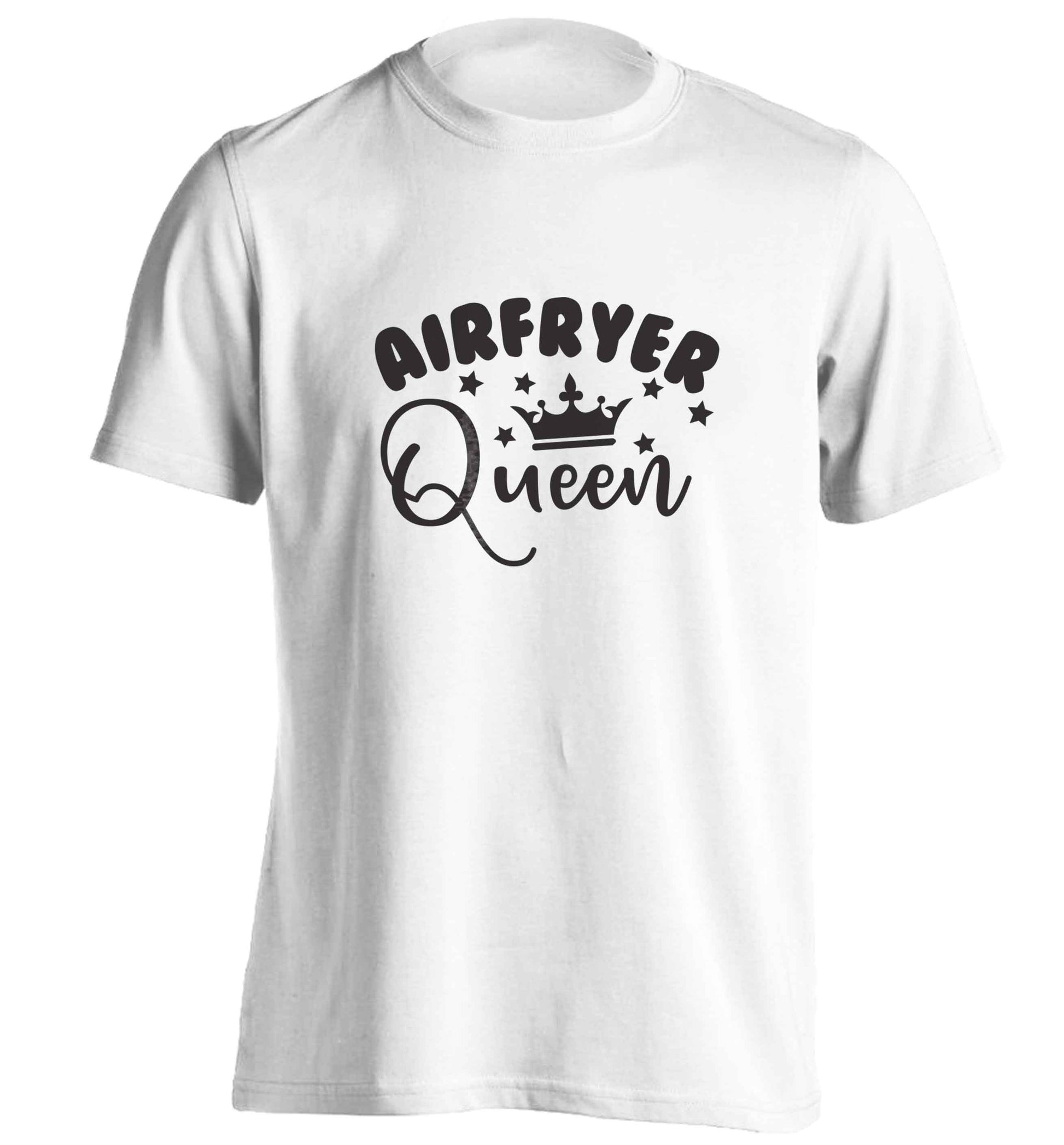 Airfryer queenadults unisex white Tshirt 2XL