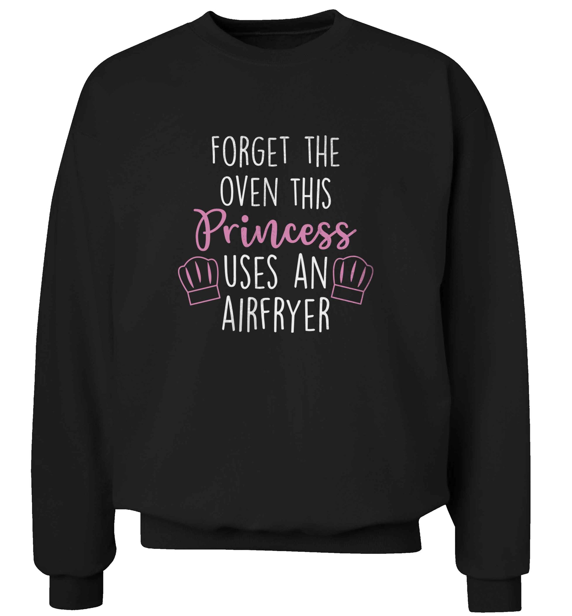 Forget the oven this princess uses an airfryeradult's unisex black sweater 2XL