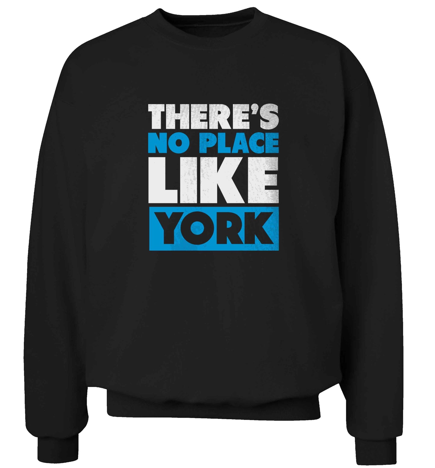 There's no place like york adult's unisex black sweater 2XL