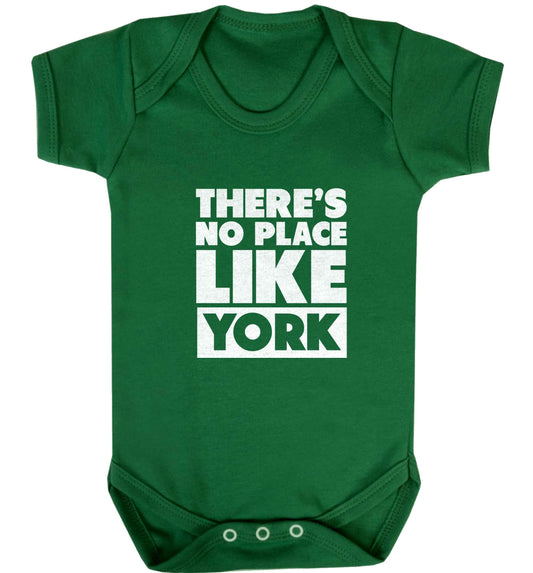 There's no place like york baby vest green 18-24 months