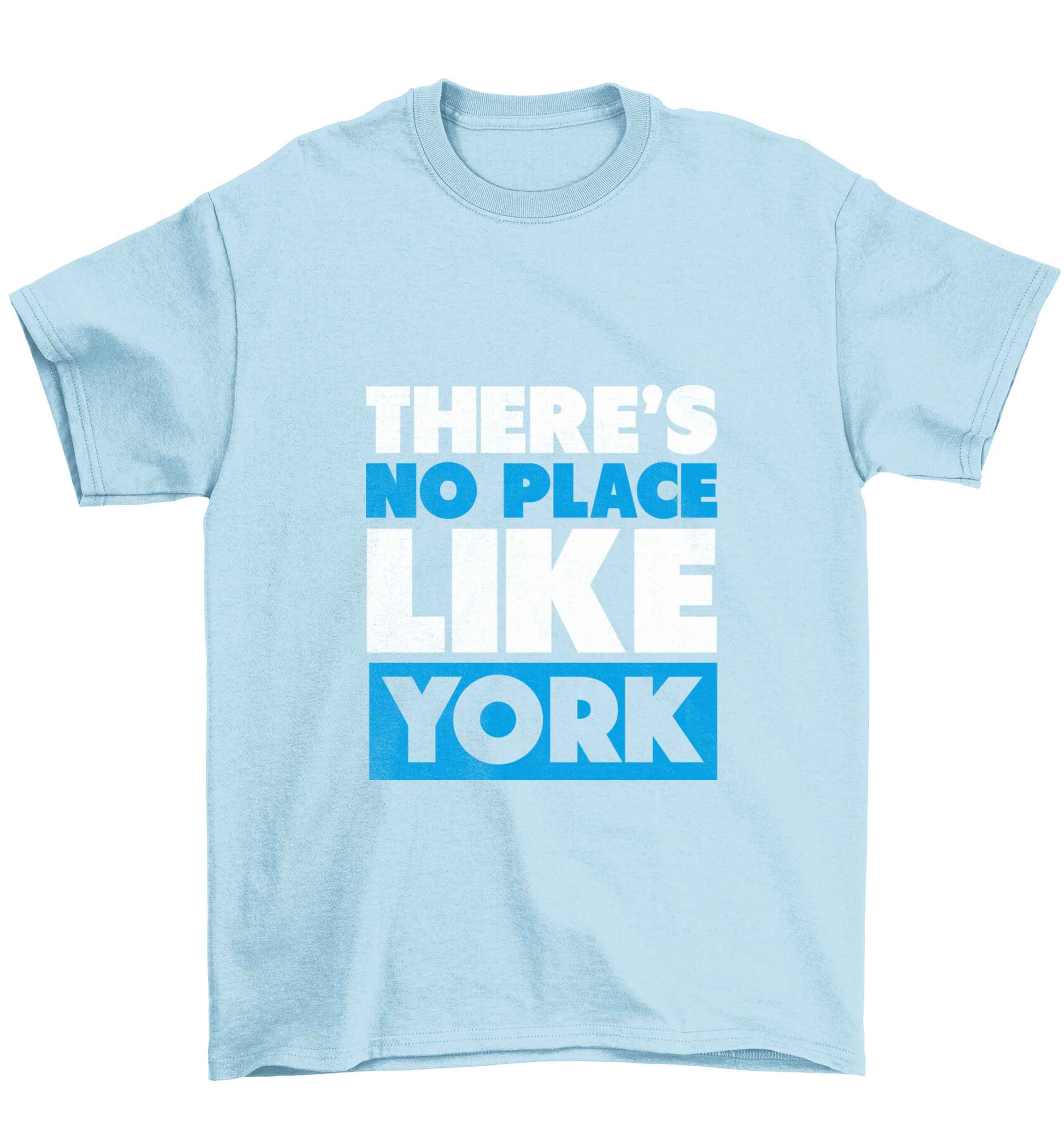 There's no place like york Children's light blue Tshirt 12-13 Years