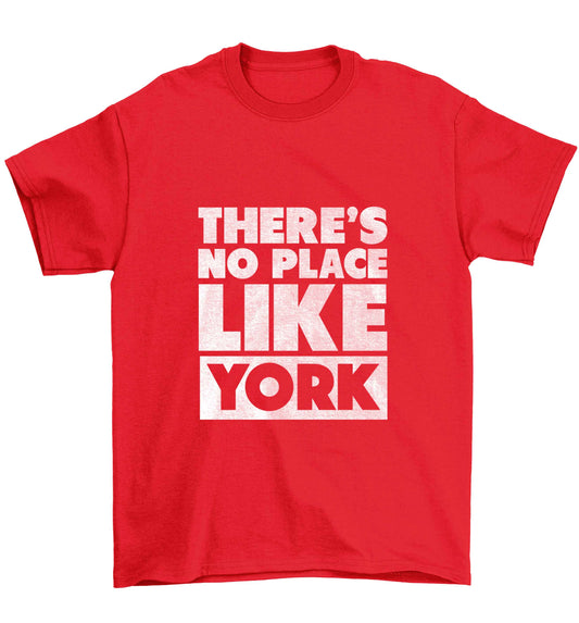 There's no place like york Children's red Tshirt 12-13 Years