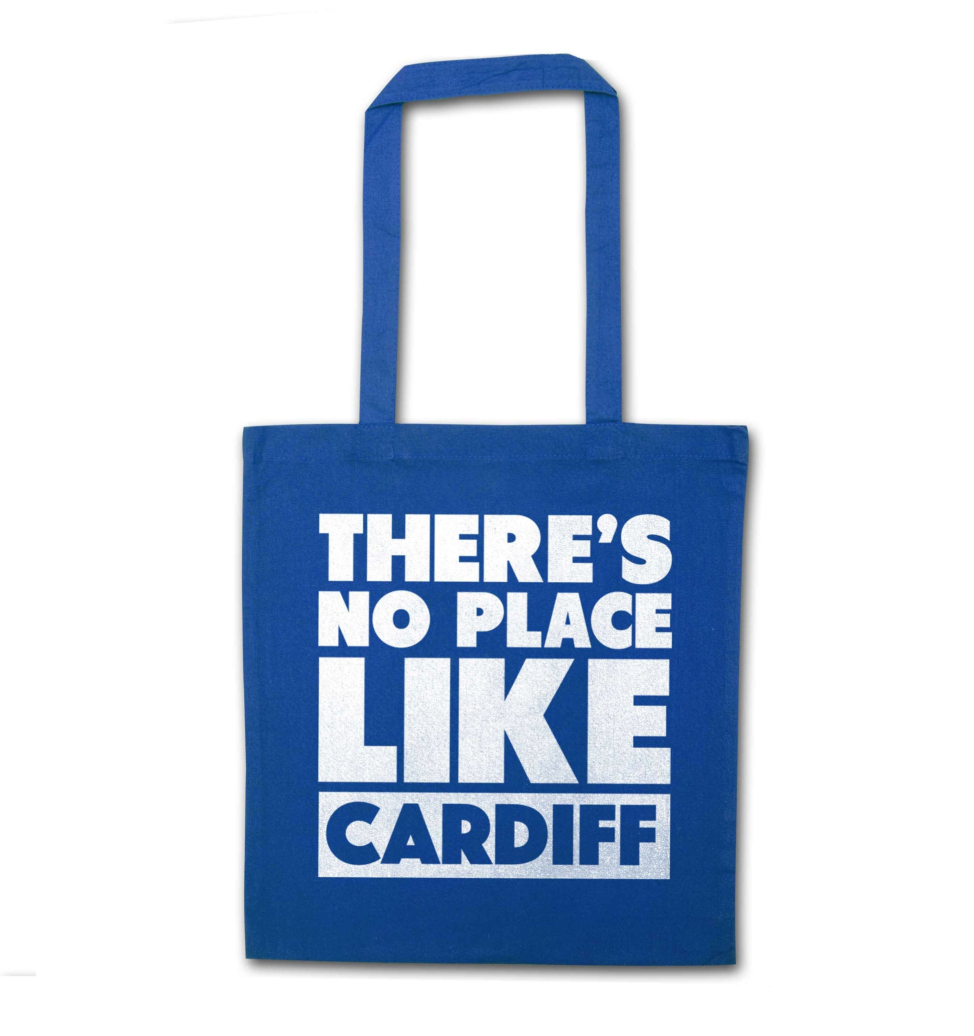There's no place like Cardiff blue tote bag