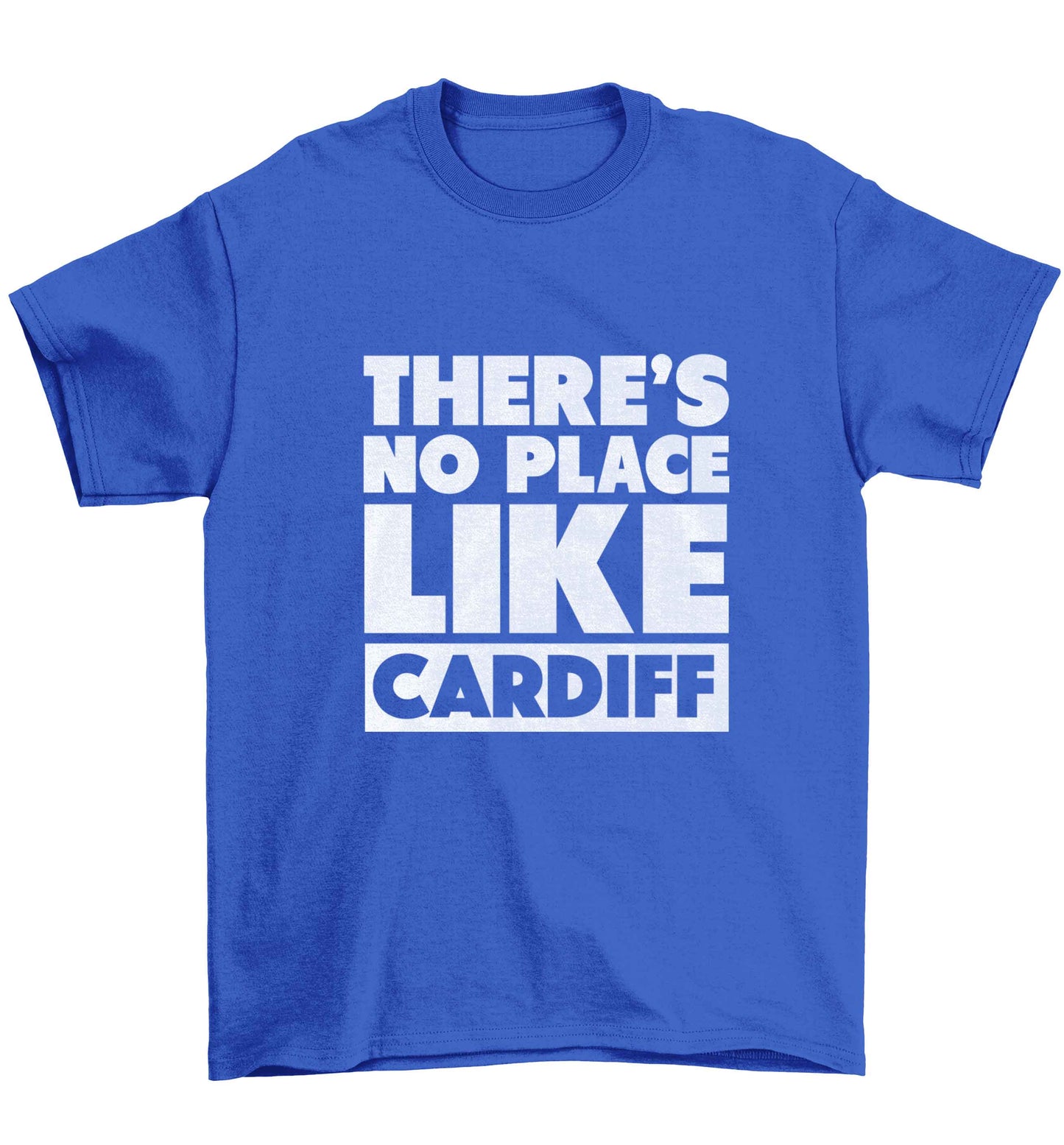 There's no place like Cardiff Children's blue Tshirt 12-13 Years