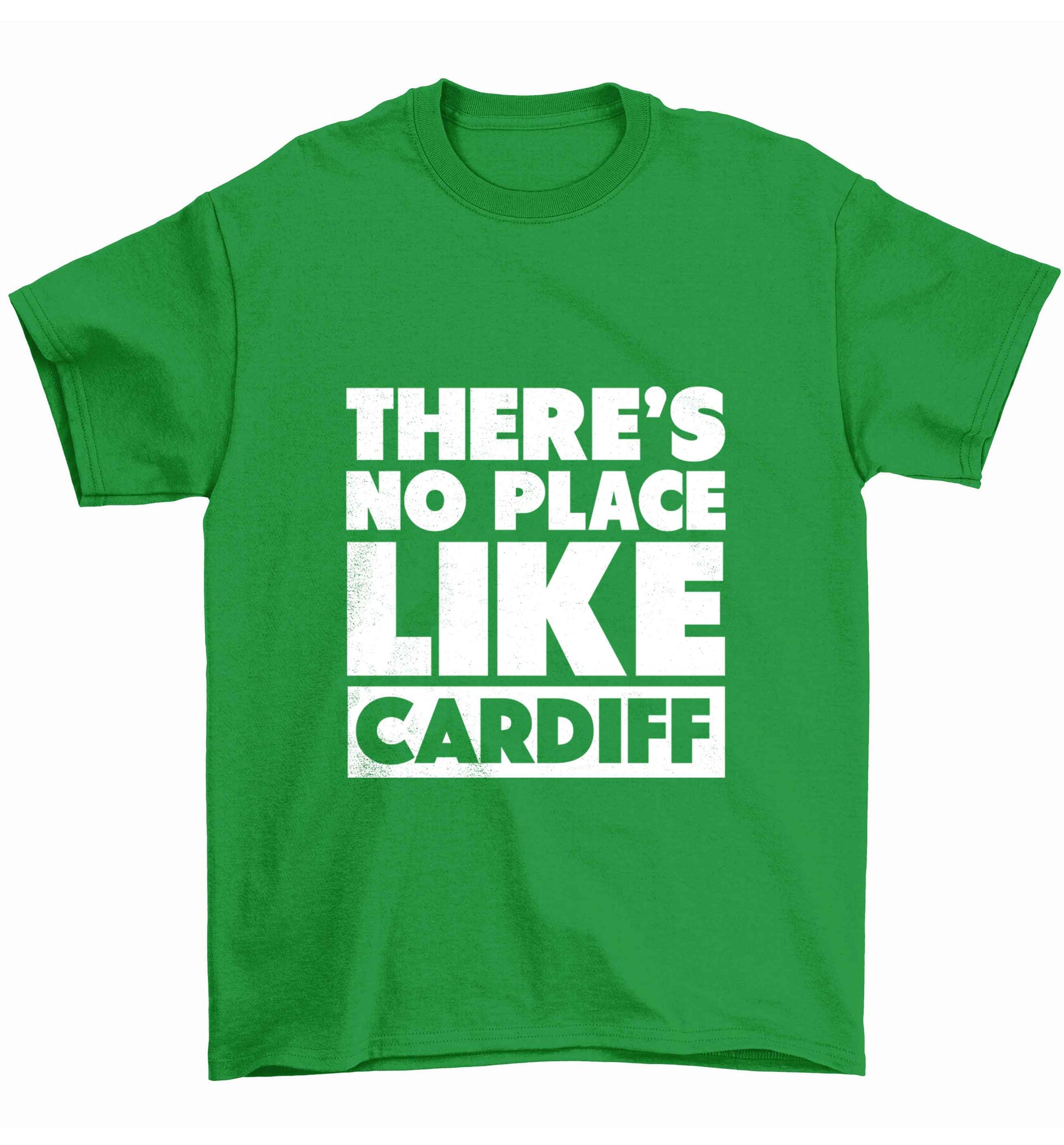 There's no place like Cardiff Children's green Tshirt 12-13 Years