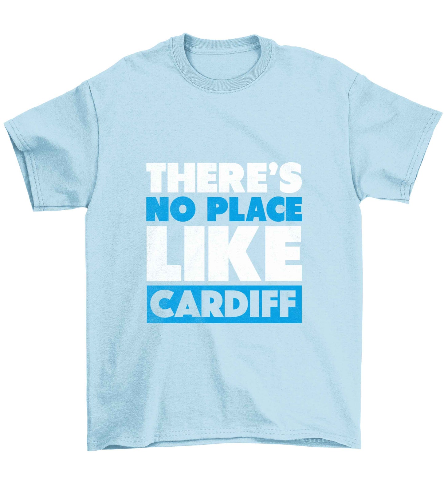 There's no place like Cardiff Children's light blue Tshirt 12-13 Years