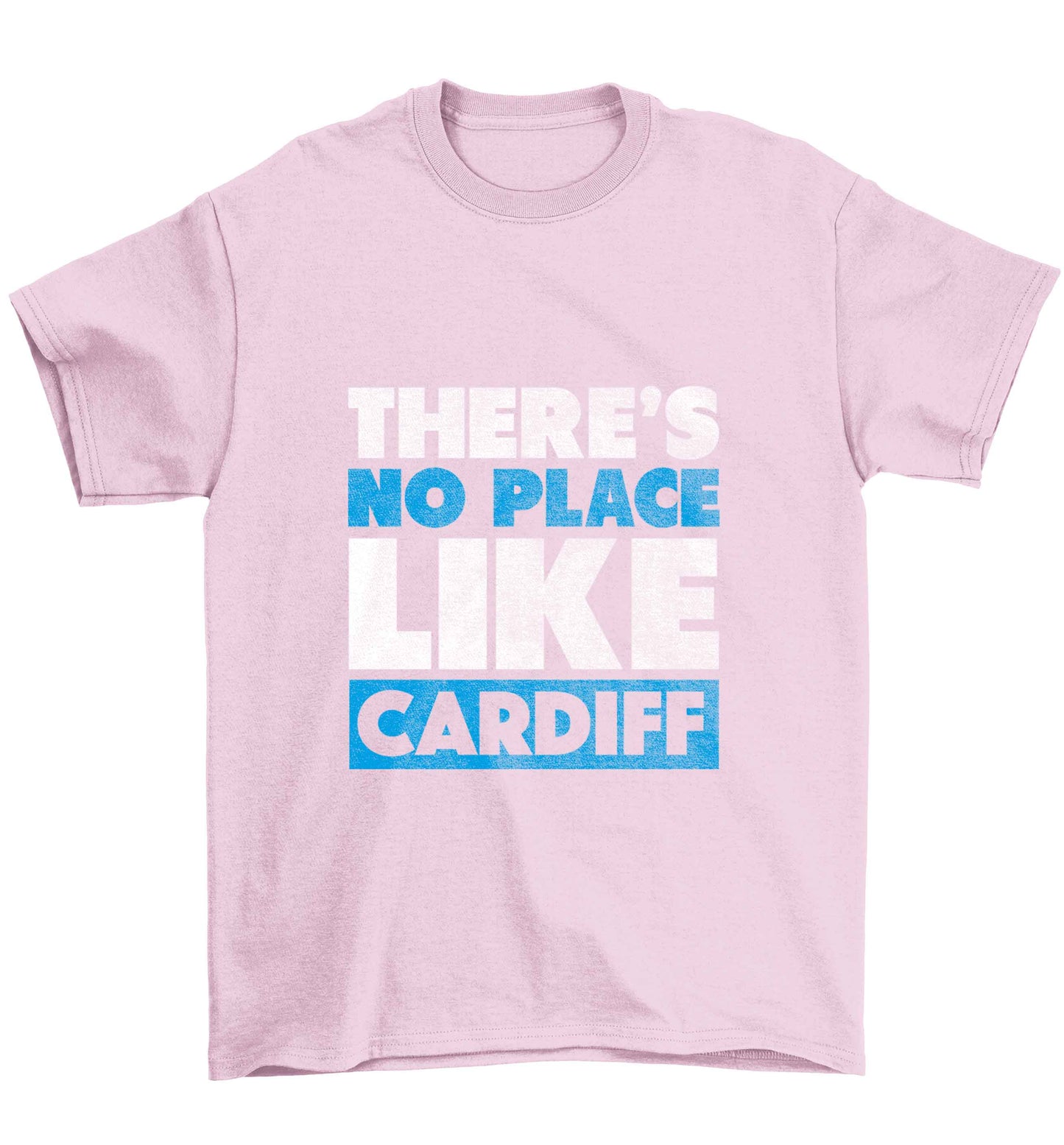 There's no place like Cardiff Children's light pink Tshirt 12-13 Years