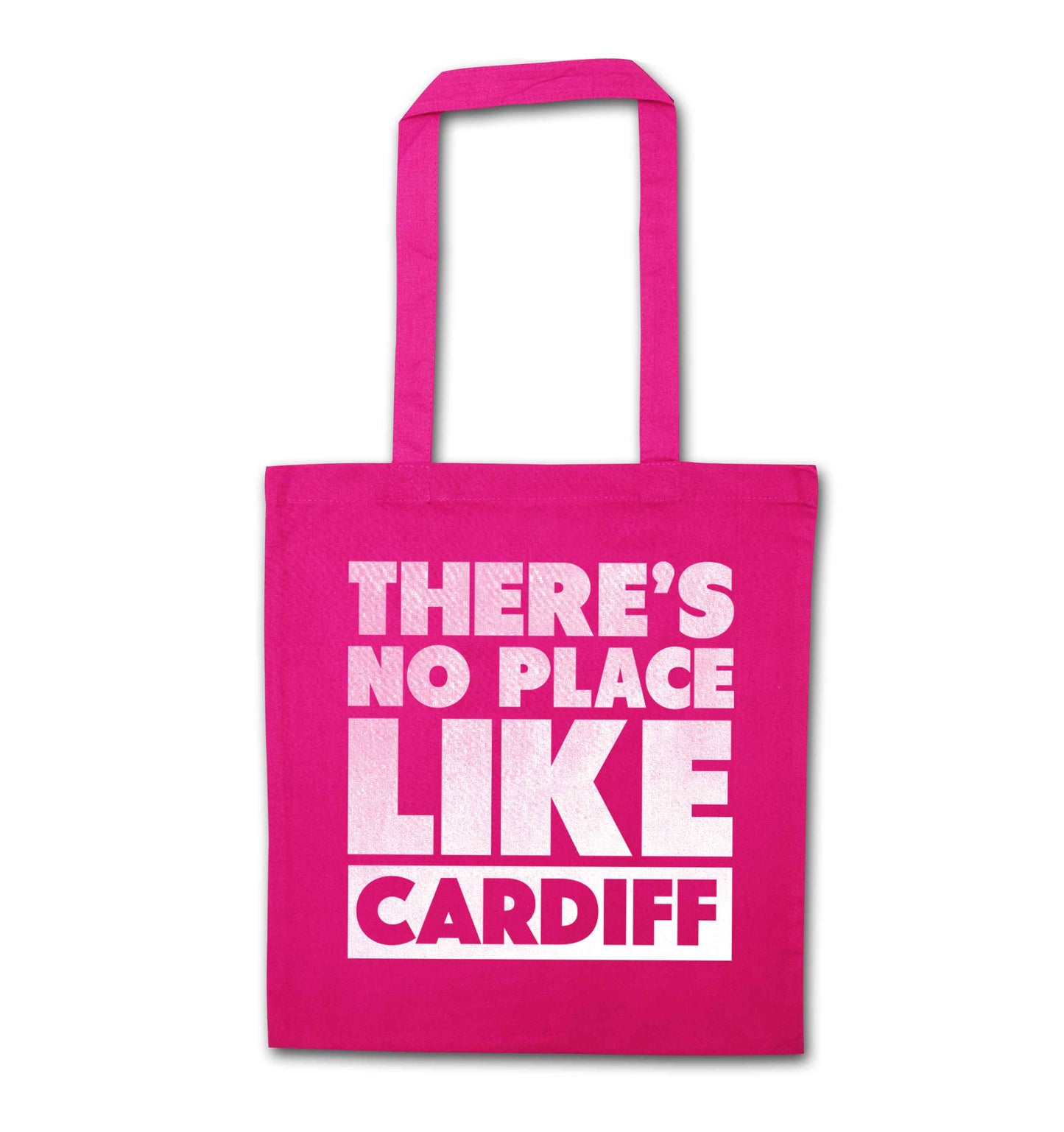 There's no place like Cardiff pink tote bag