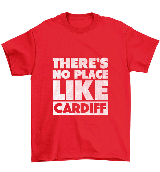 There's no place like Cardiff Children's red Tshirt 12-13 Years