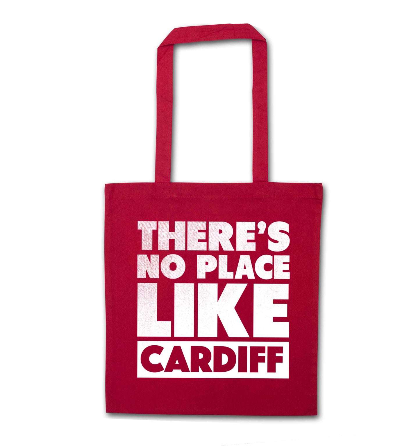 There's no place like Cardiff red tote bag