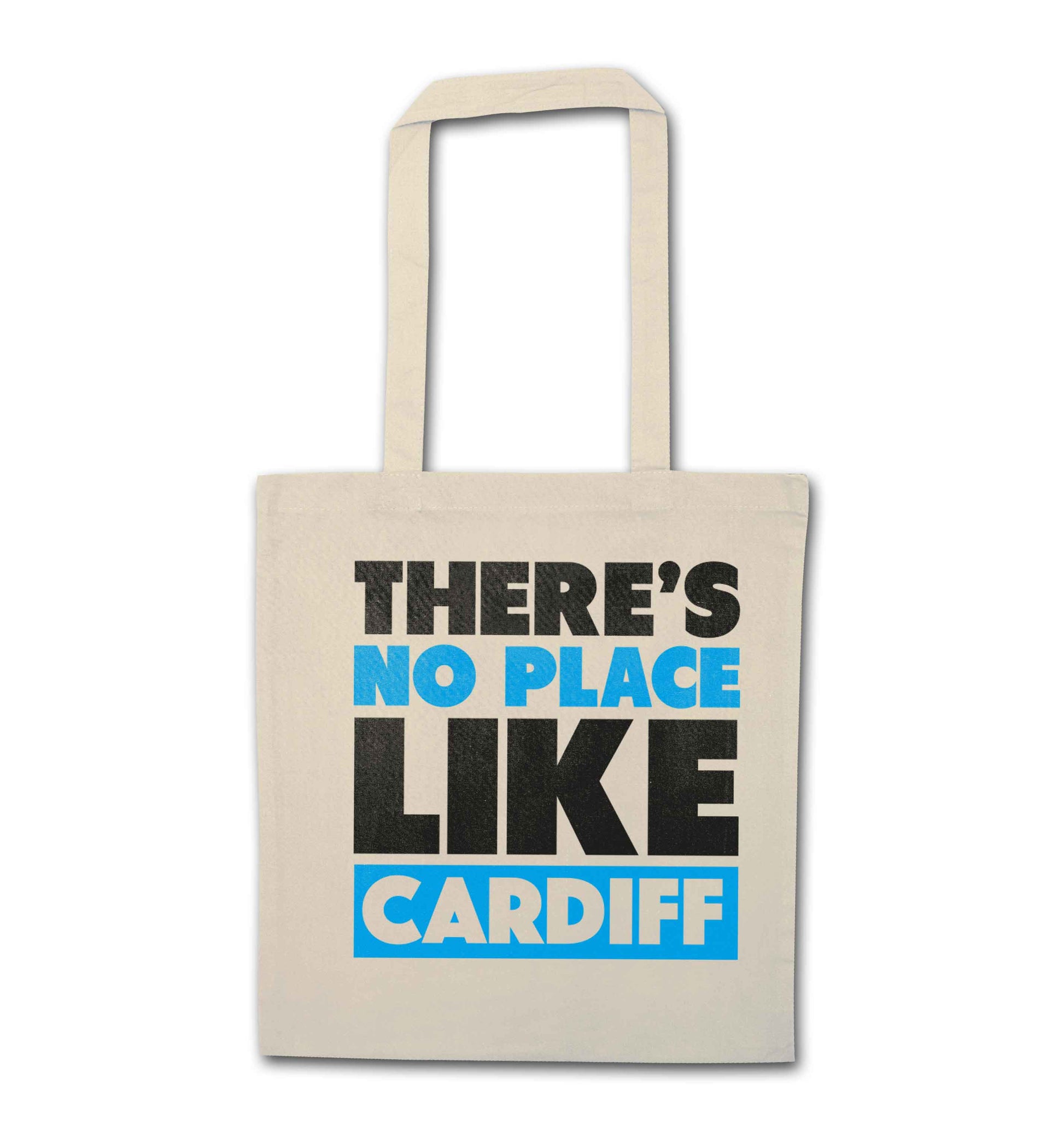 There's no place like Cardiff natural tote bag