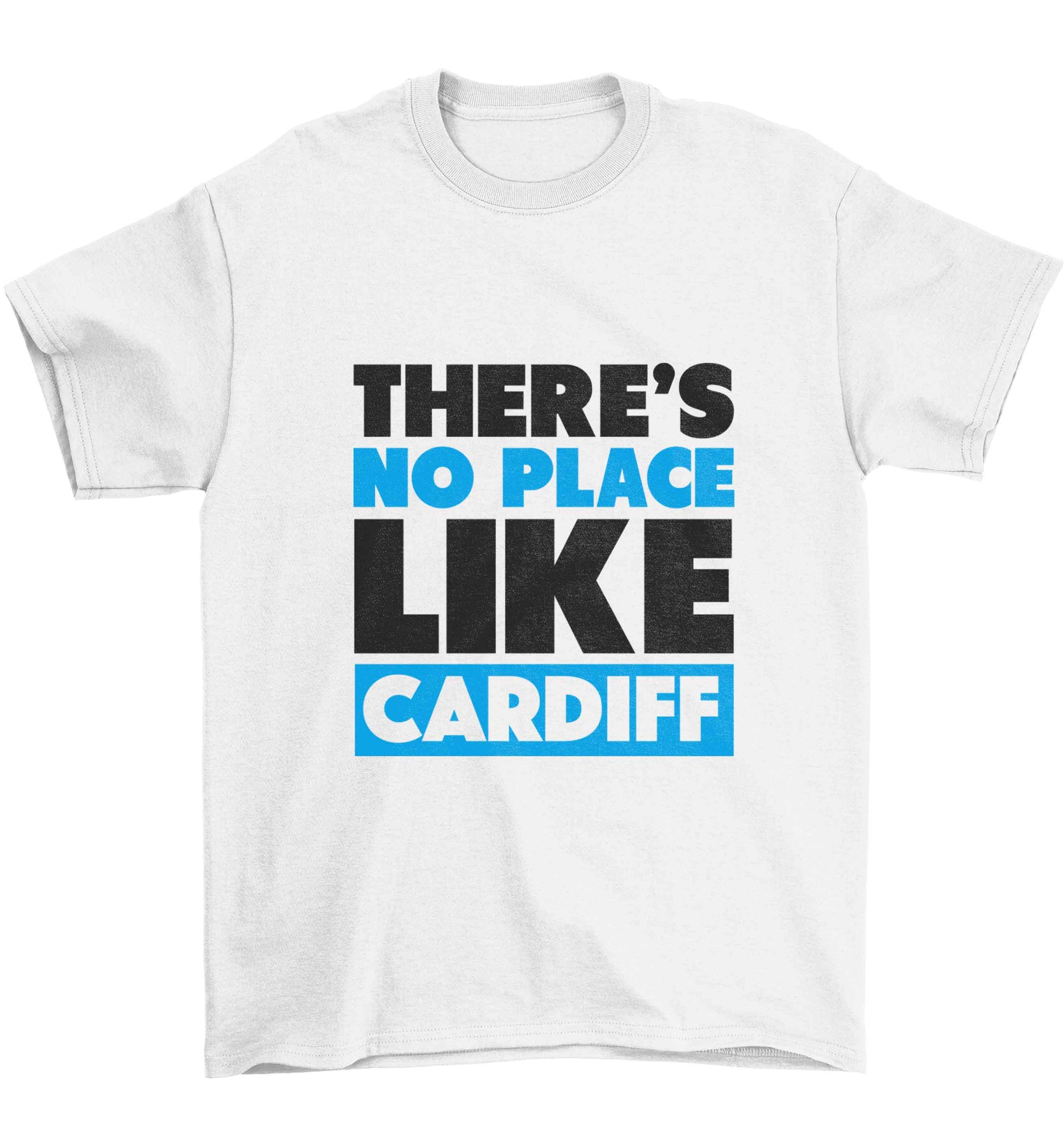 There's no place like Cardiff Children's white Tshirt 12-13 Years
