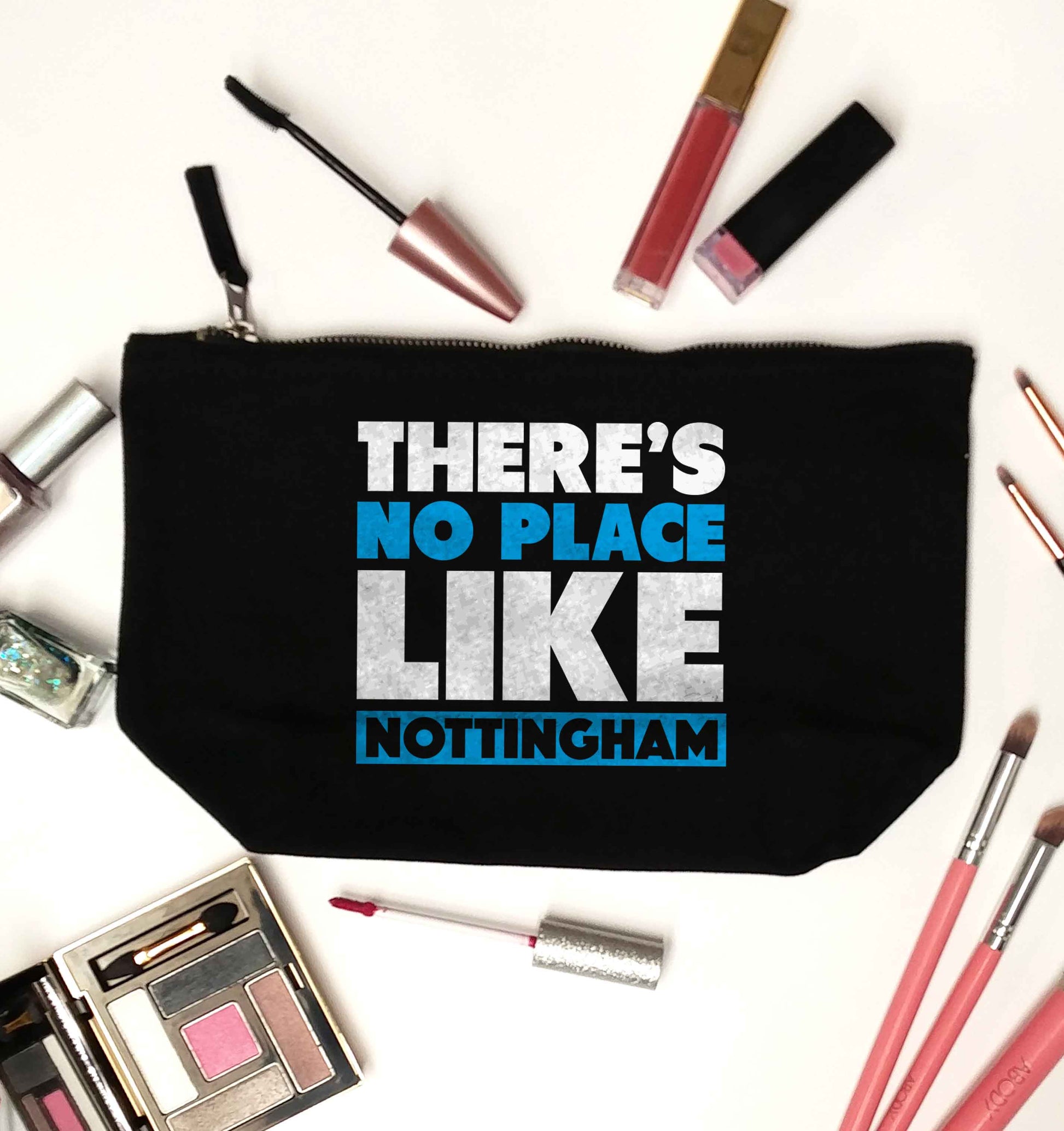 There's no place like Nottingham black makeup bag
