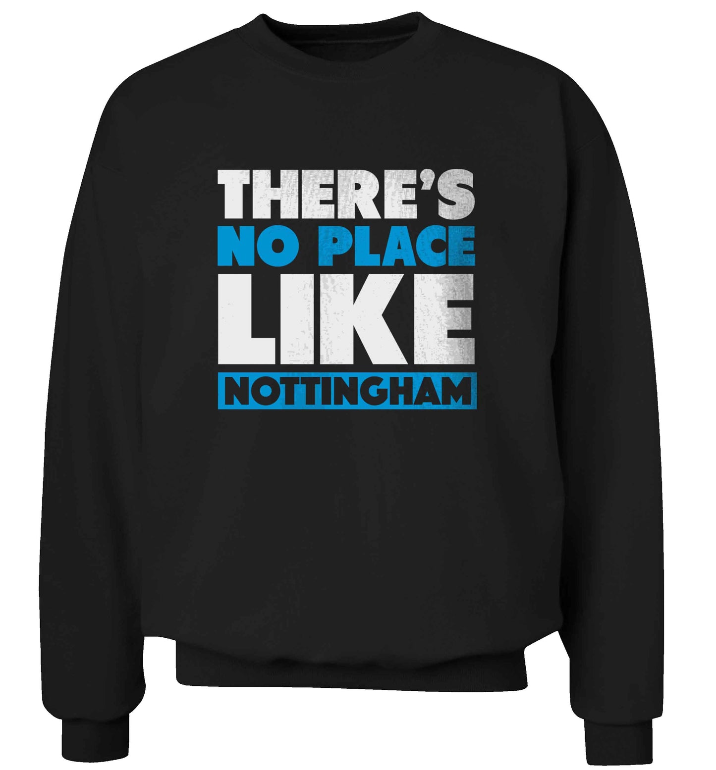 There's no place like Nottingham adult's unisex black sweater 2XL