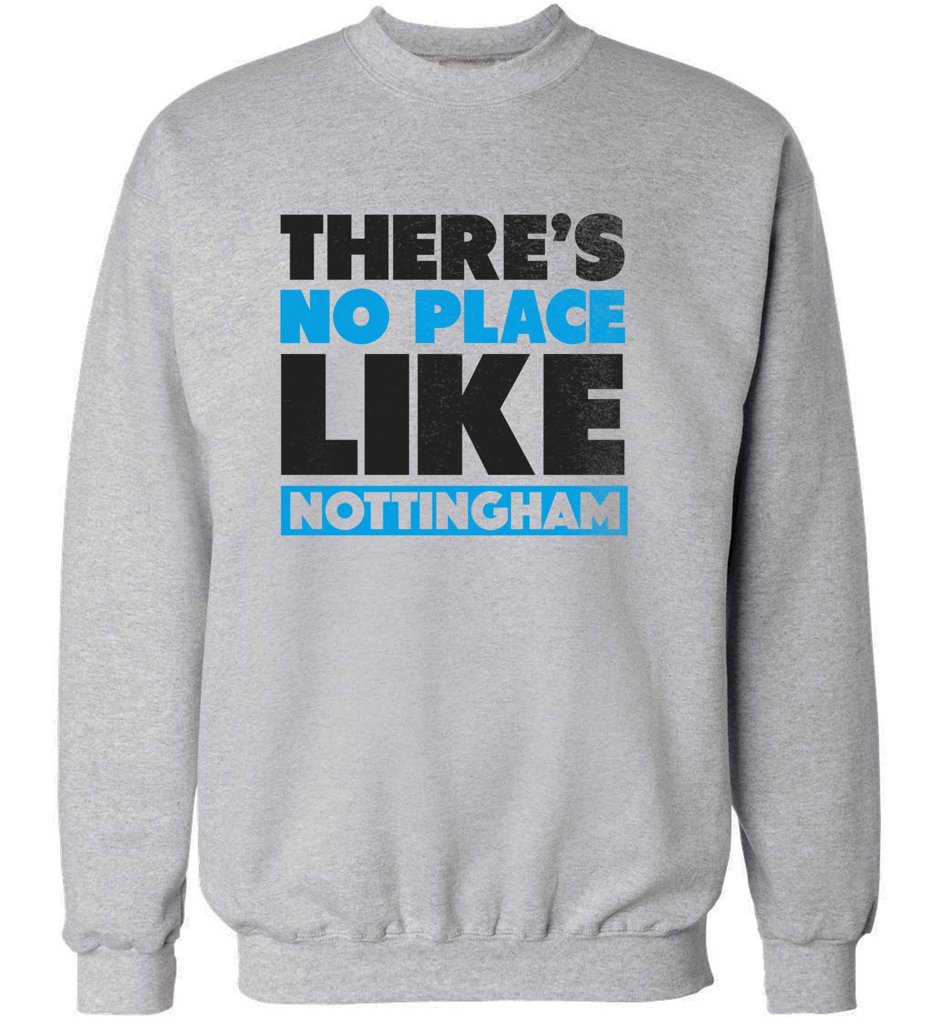 There's no place like Nottingham adult's unisex grey sweater 2XL