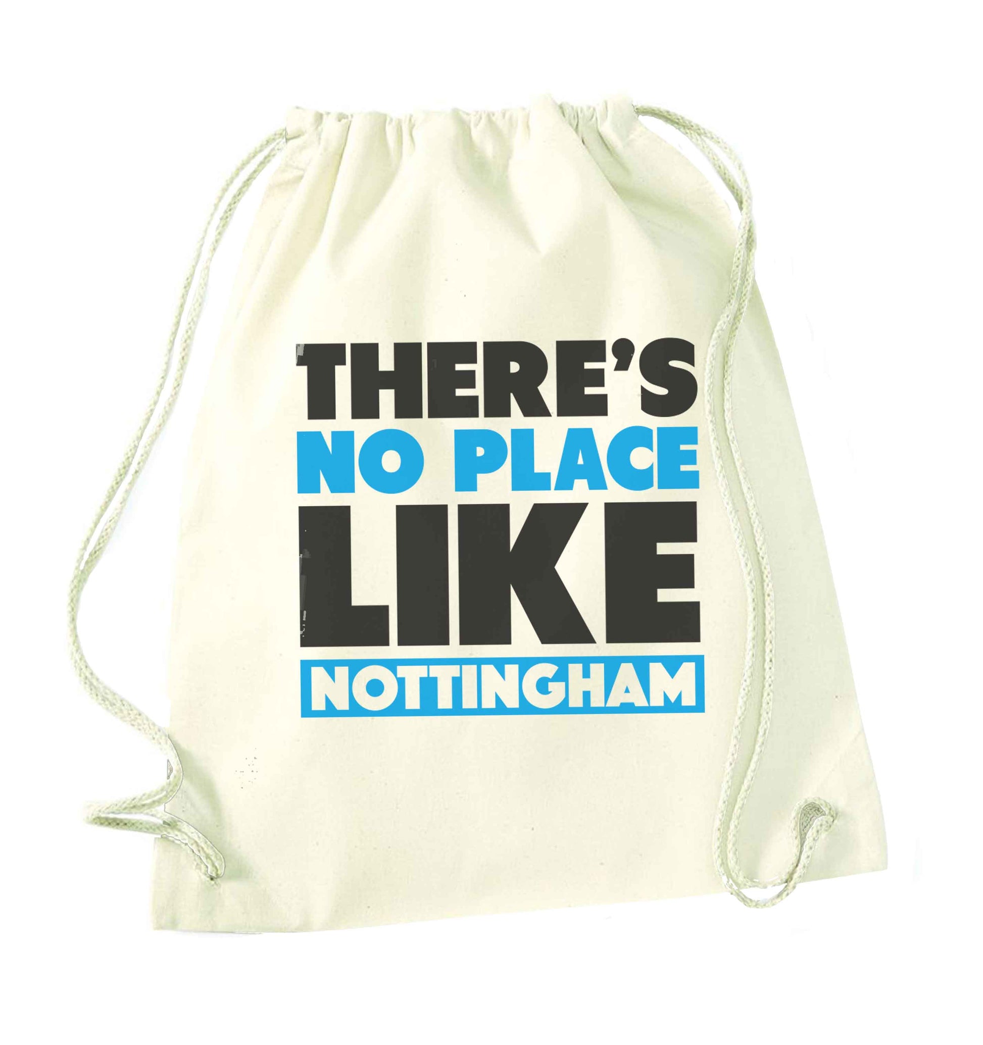 There's no place like Nottingham natural drawstring bag