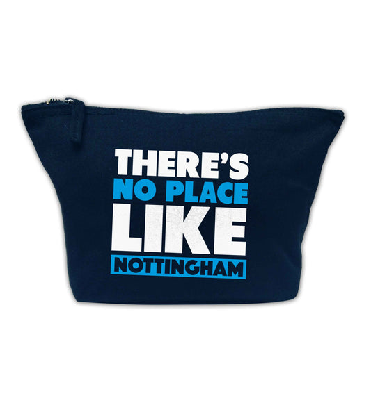 There's no place like Nottingham navy makeup bag