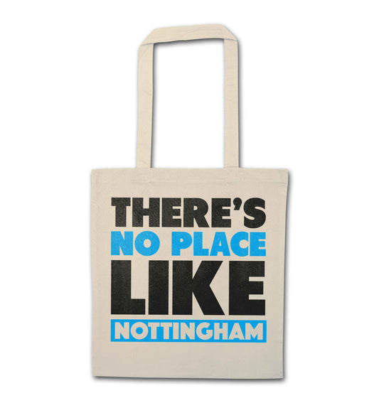 There's no place like Nottingham natural tote bag