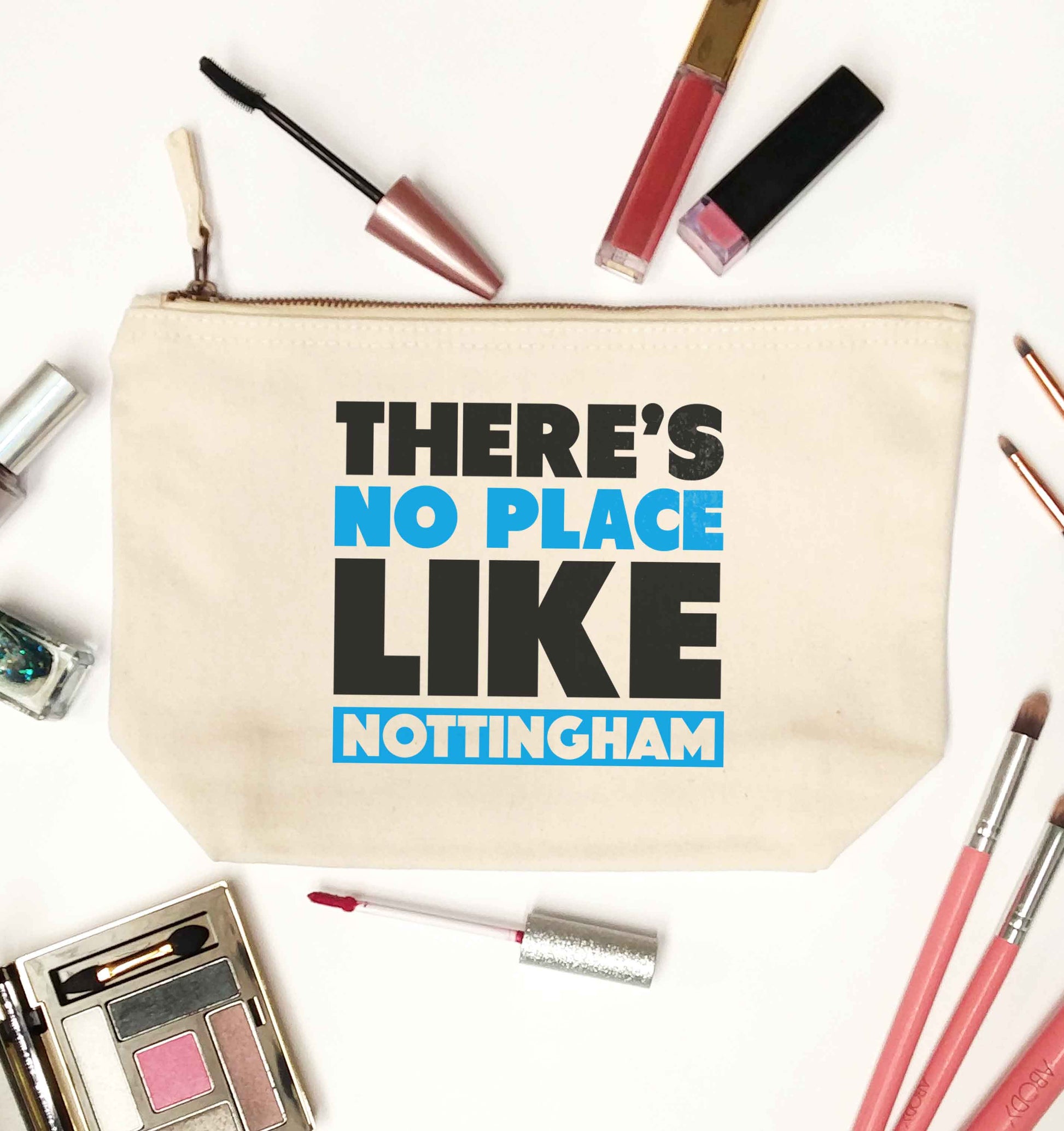 There's no place like Nottingham natural makeup bag