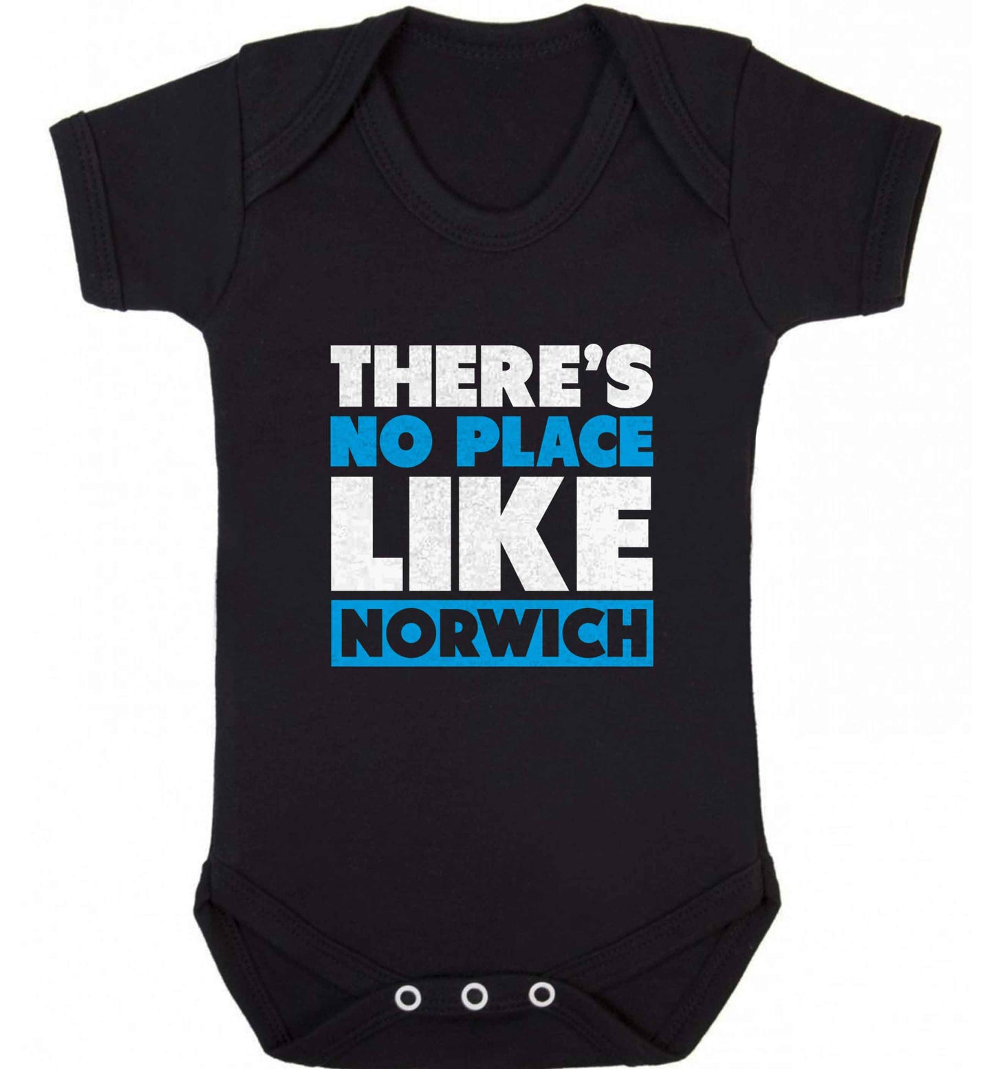 There's no place like Norwich baby vest black 18-24 months