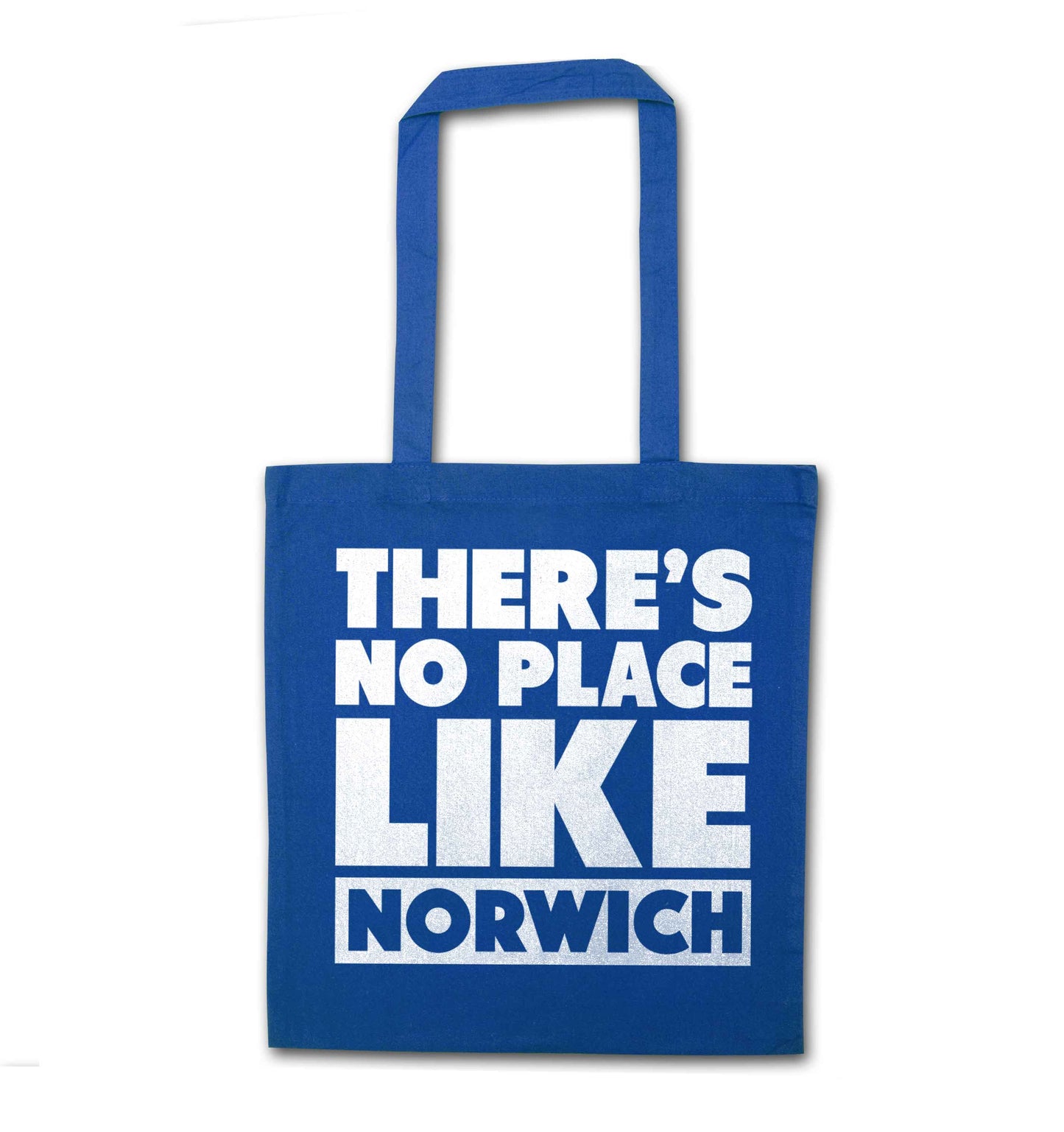 There's no place like Norwich blue tote bag