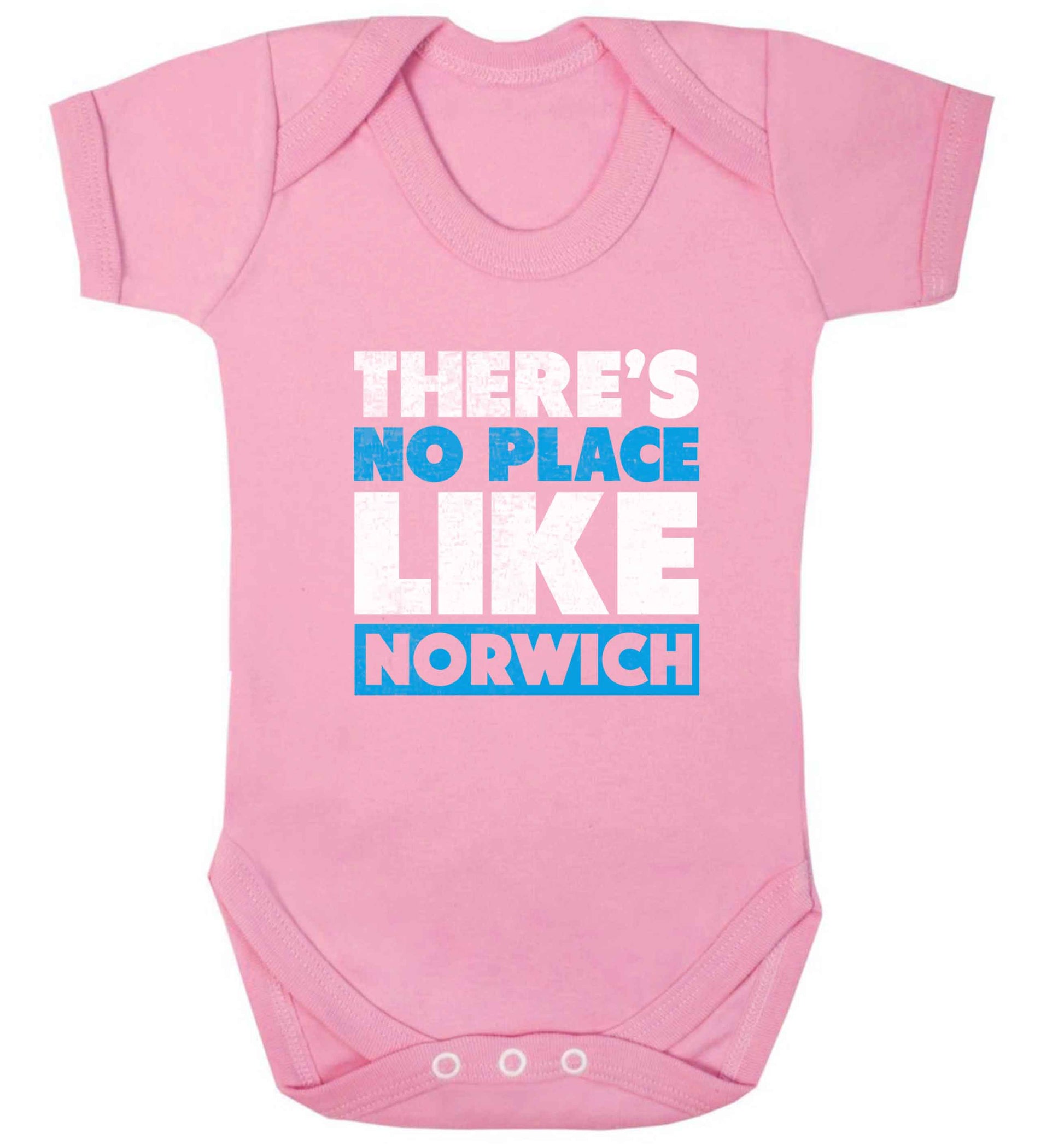 There's no place like Norwich baby vest pale pink 18-24 months