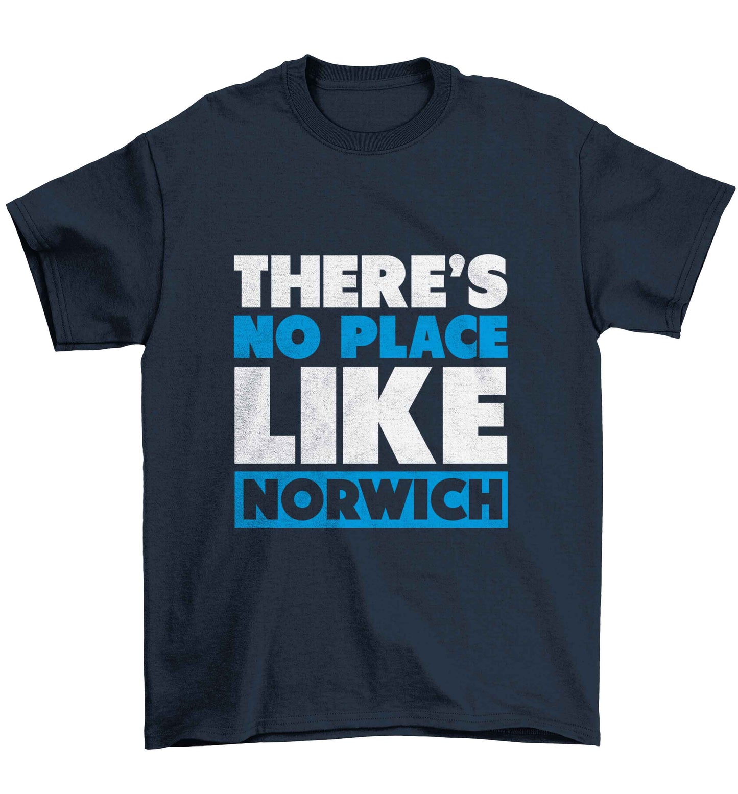 There's no place like Norwich Children's navy Tshirt 12-13 Years